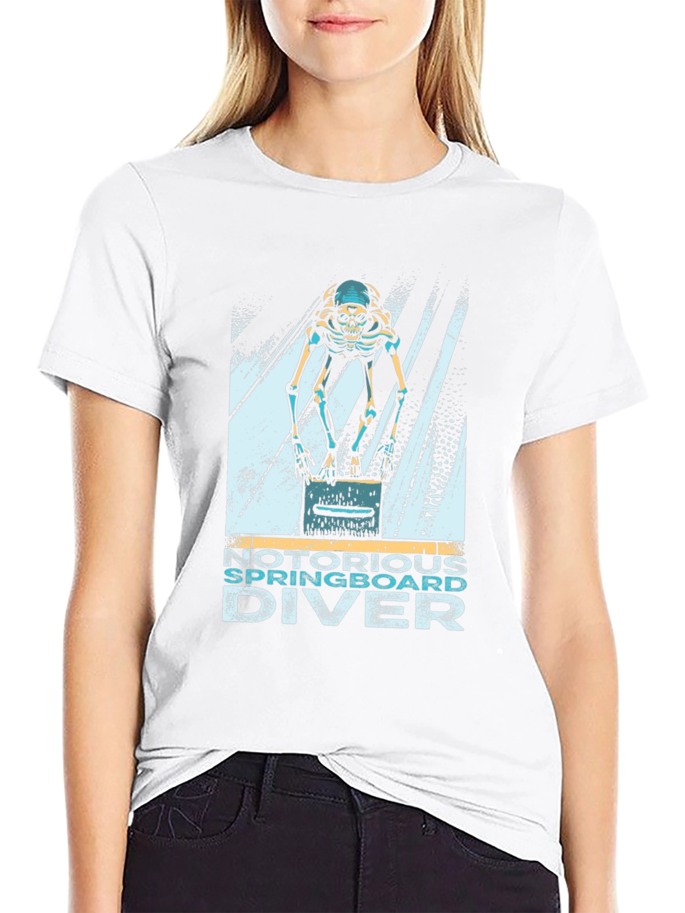Notorious Springboard Diver Skeleton T-Shirt