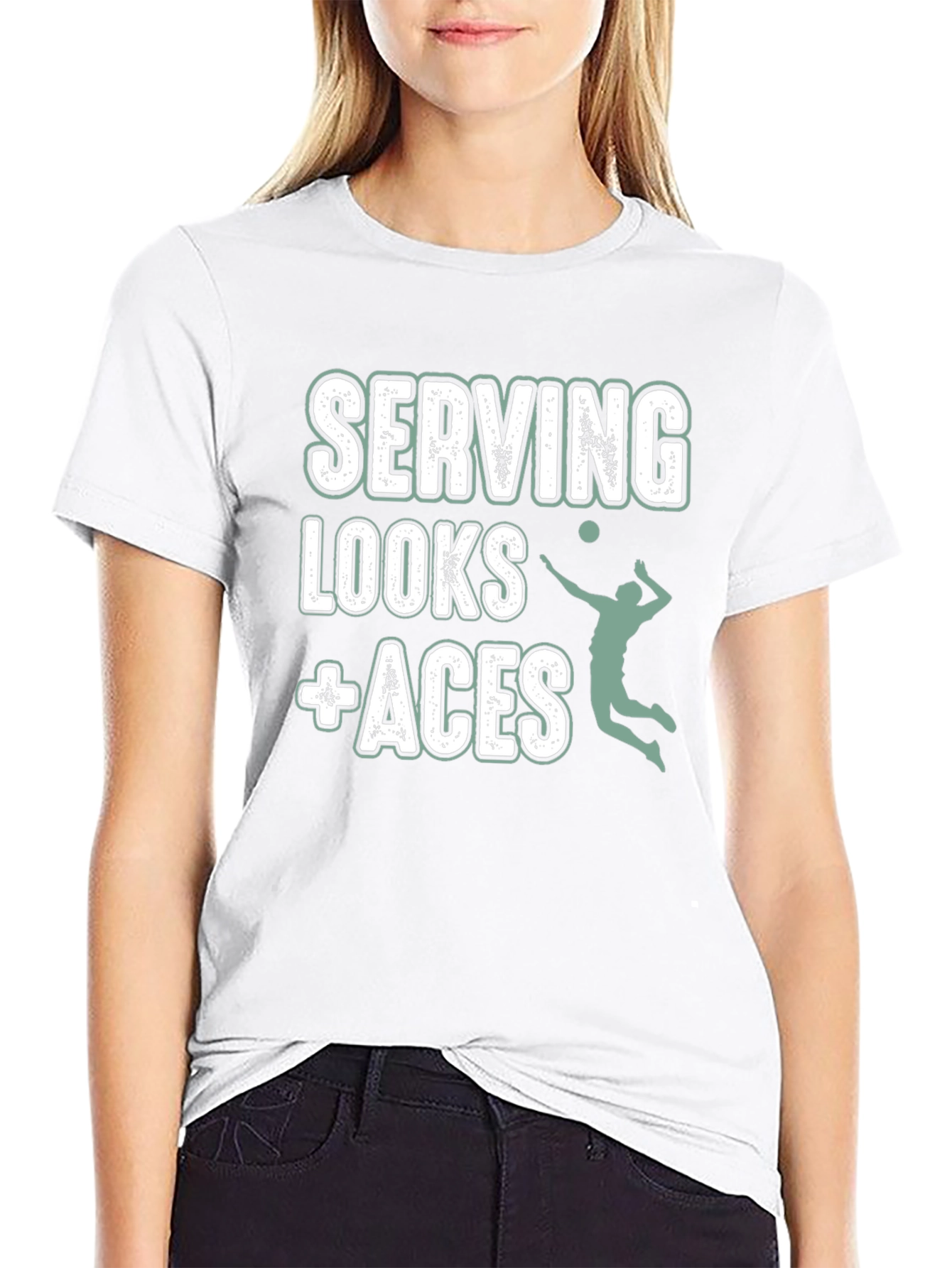 Serving Looks + Aces Graphic T-Shirt