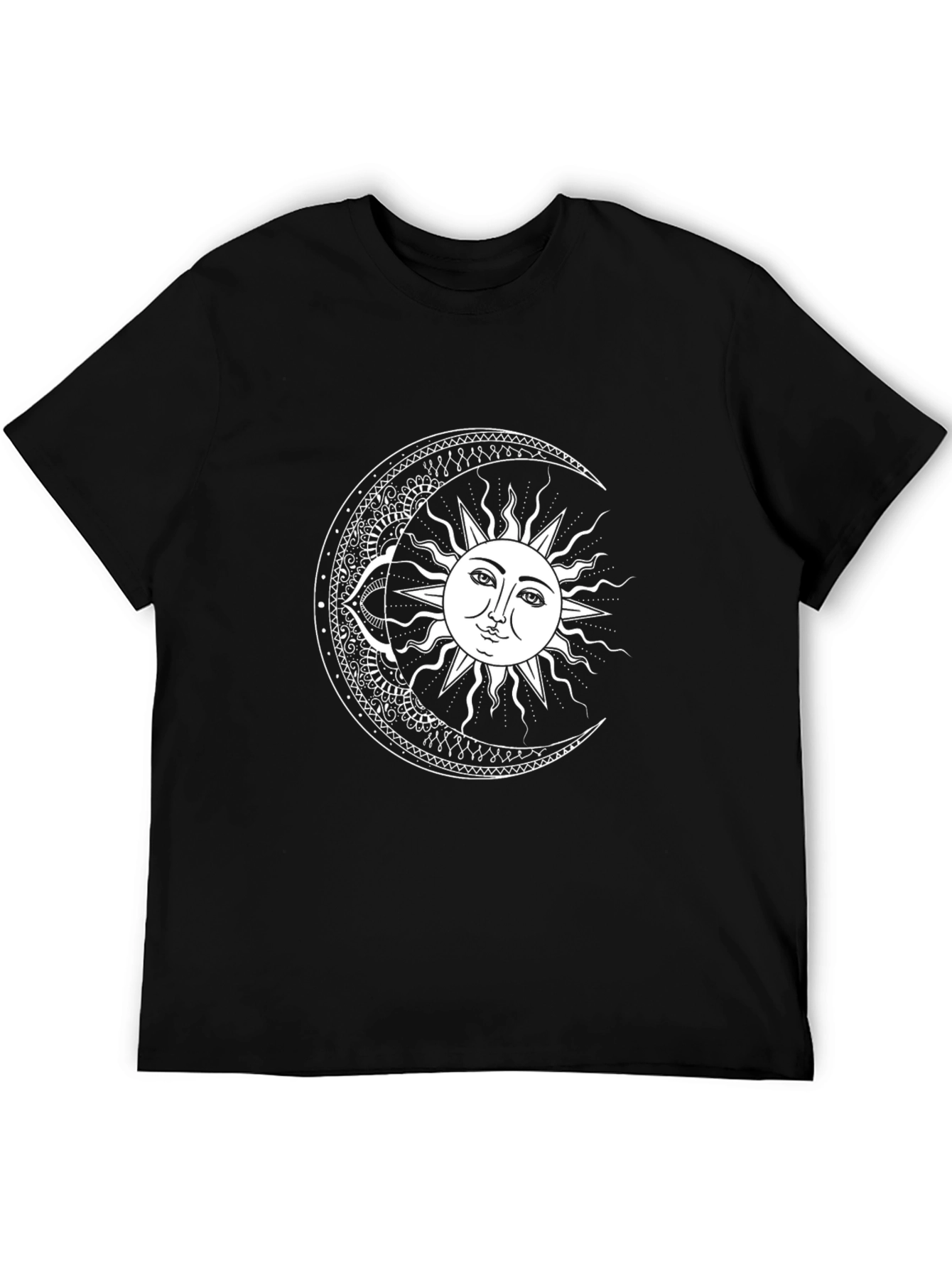 Celestial Sun and Moon Graphic Tee
