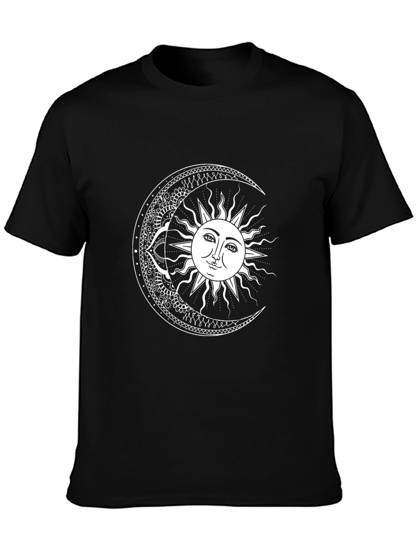 Celestial Sun and Moon Graphic Tee