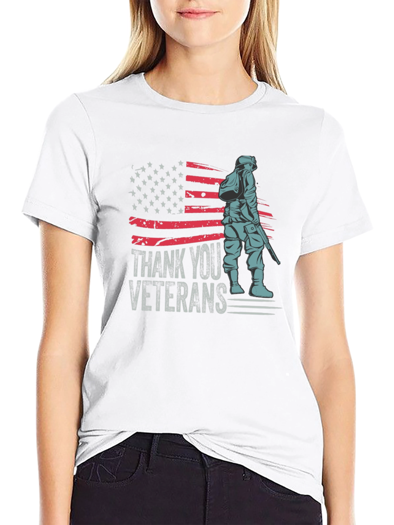 Thank You Veterans Graphic T-Shirt