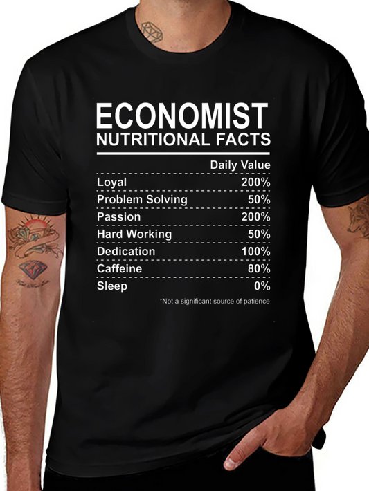 Economist Nutritional Facts Graphic Tee