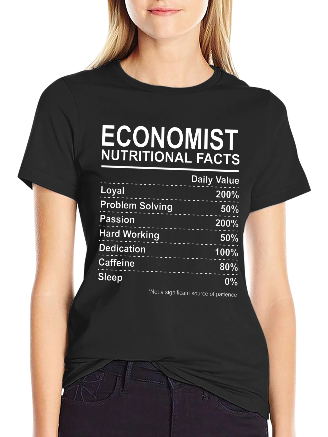 Economist Nutritional Facts Graphic Tee