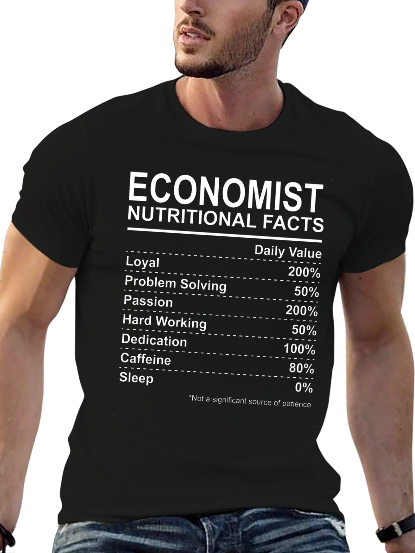 Economist Nutritional Facts Graphic Tee