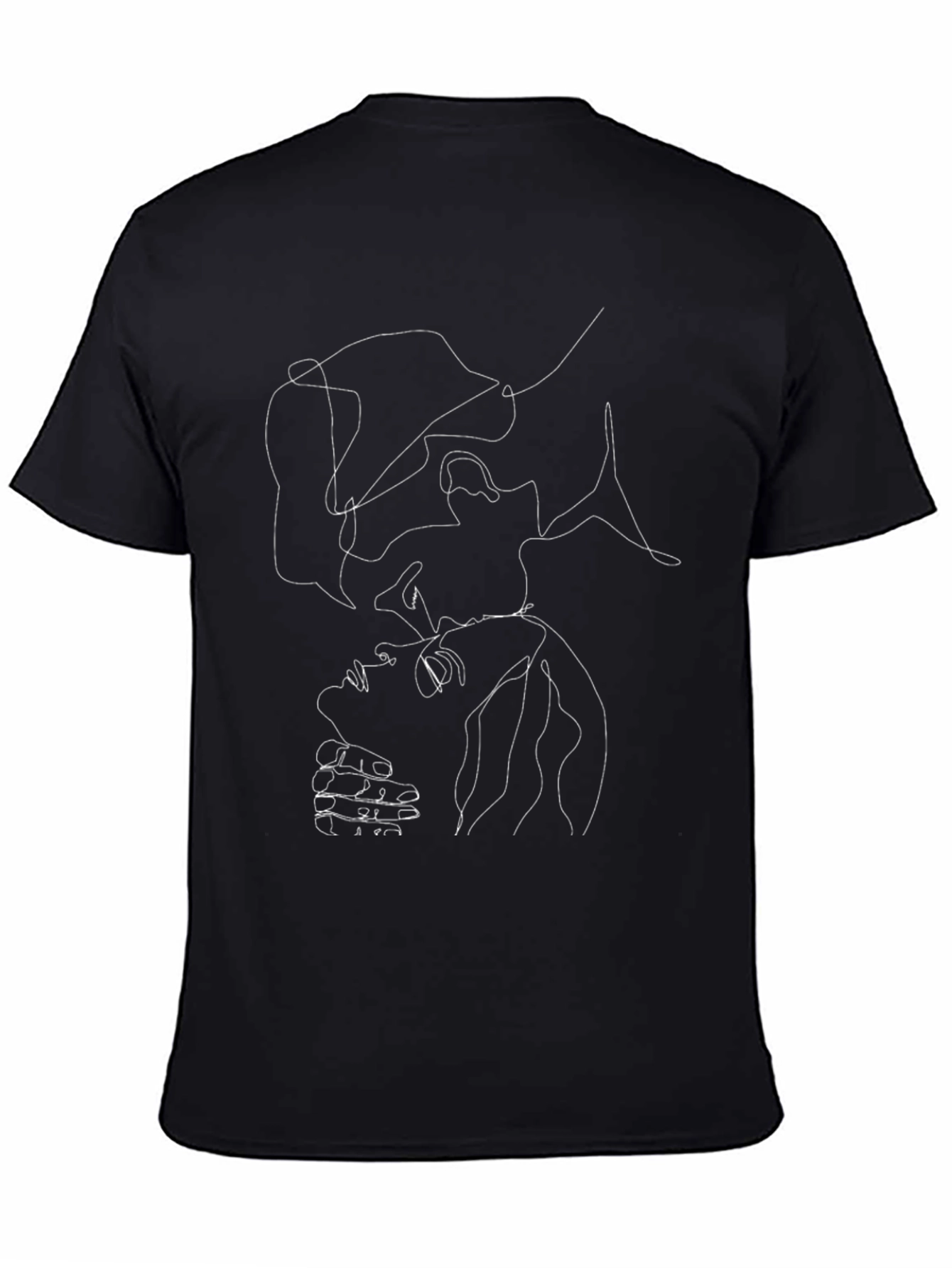 Abstract Line Art T-Shirt - Unisex Casual Wear