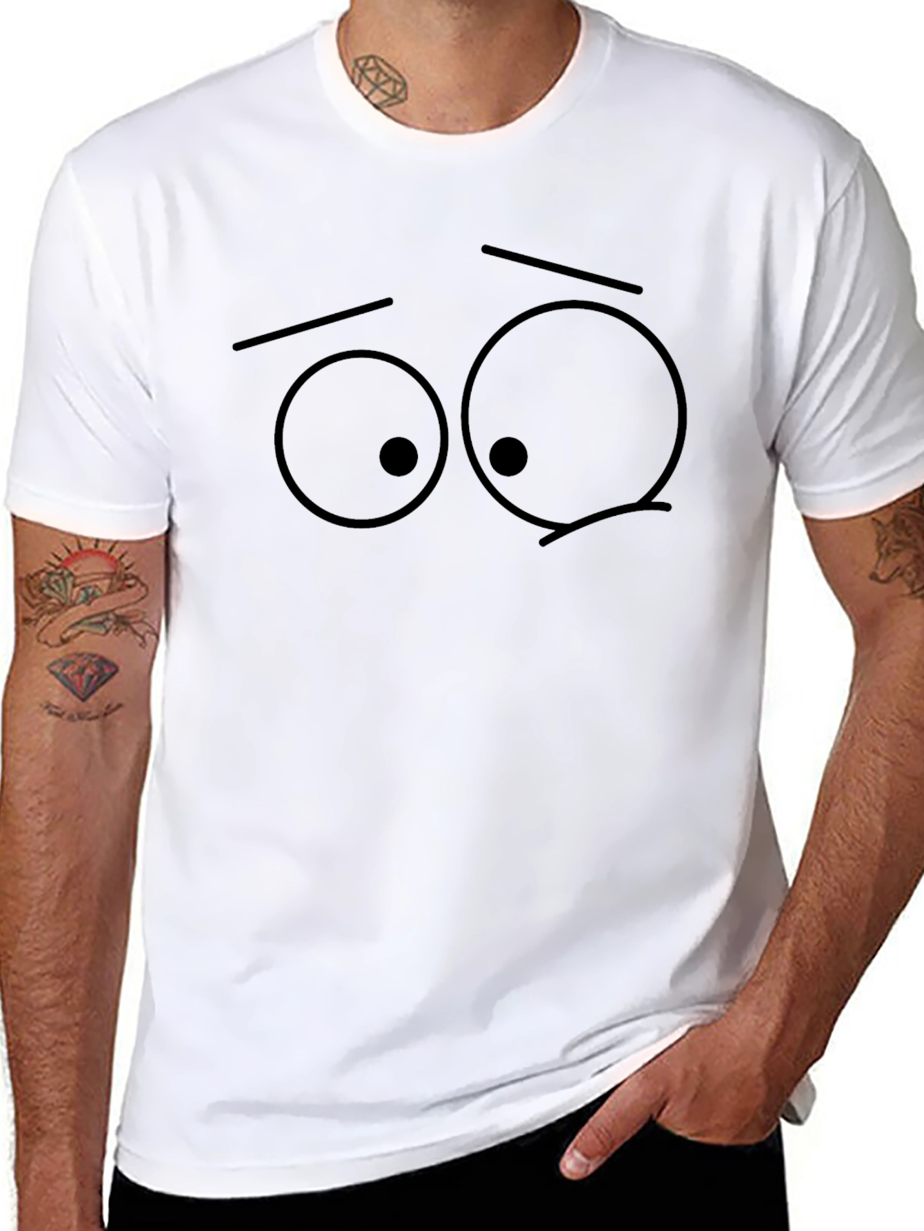 Expressive Eye Graphic T-Shirt - Soft Cotton Blend