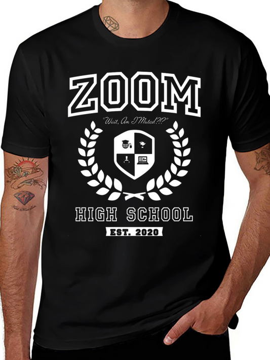 Zoom High School EST. 2020 T-Shirt - Funny Graduation Tee