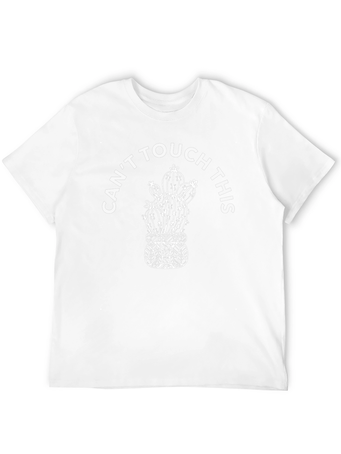 Cant Touch This Cactus Graphic Tee - Black