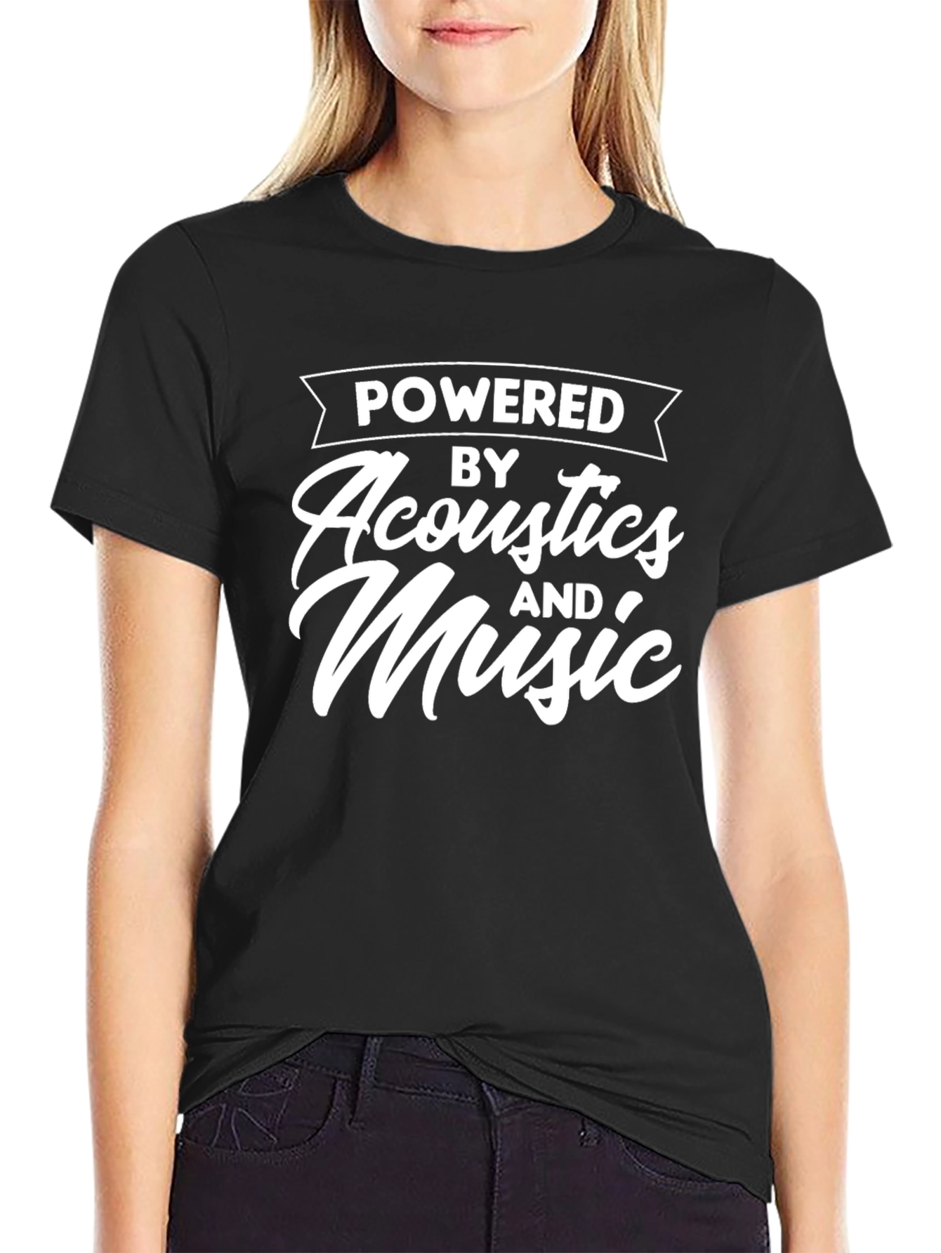 Powered by Acoustics and Music Graphic Tee