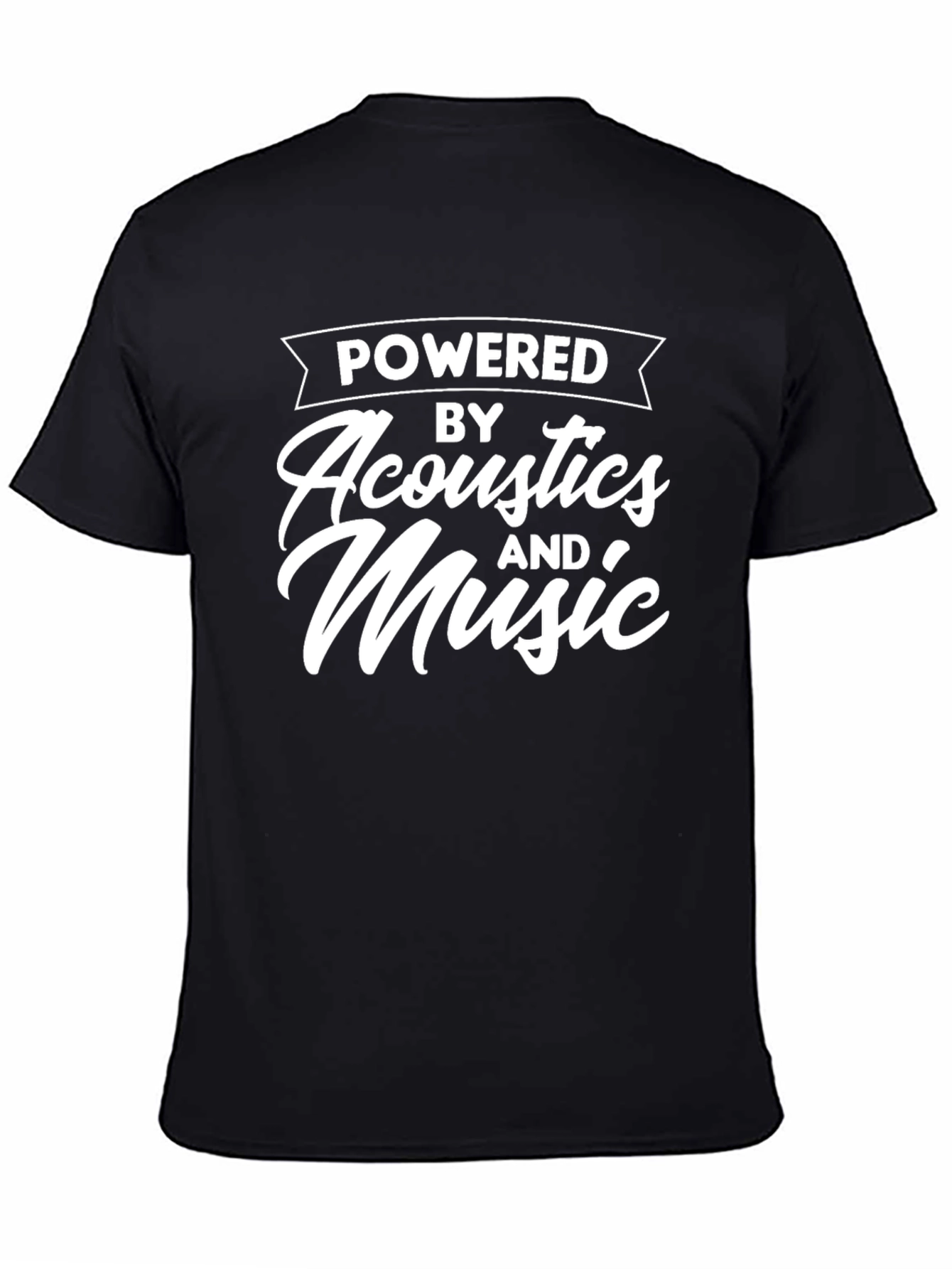 Powered by Acoustics and Music Graphic Tee