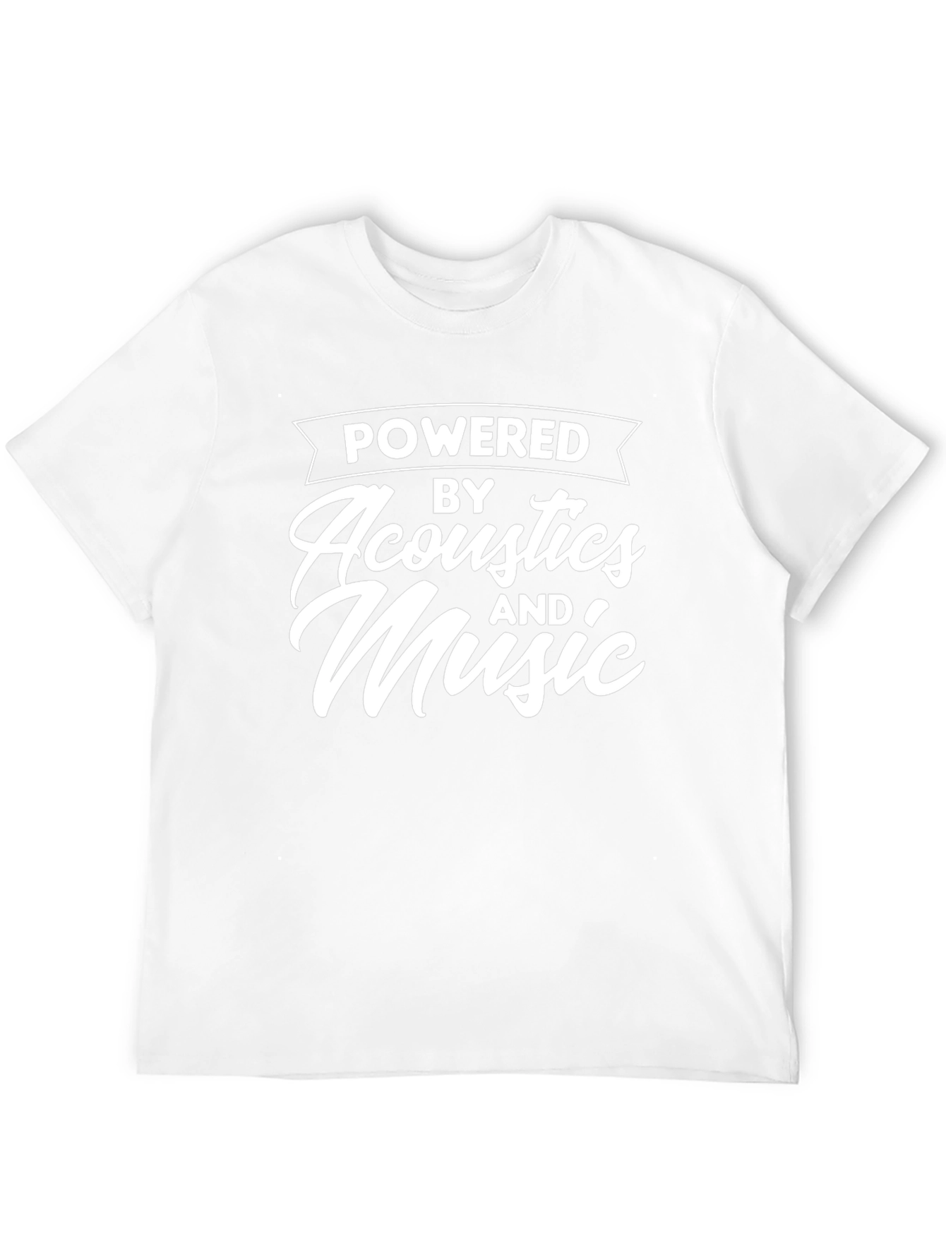 Powered by Acoustics and Music Graphic Tee