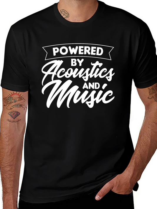 Powered by Acoustics and Music Graphic Tee
