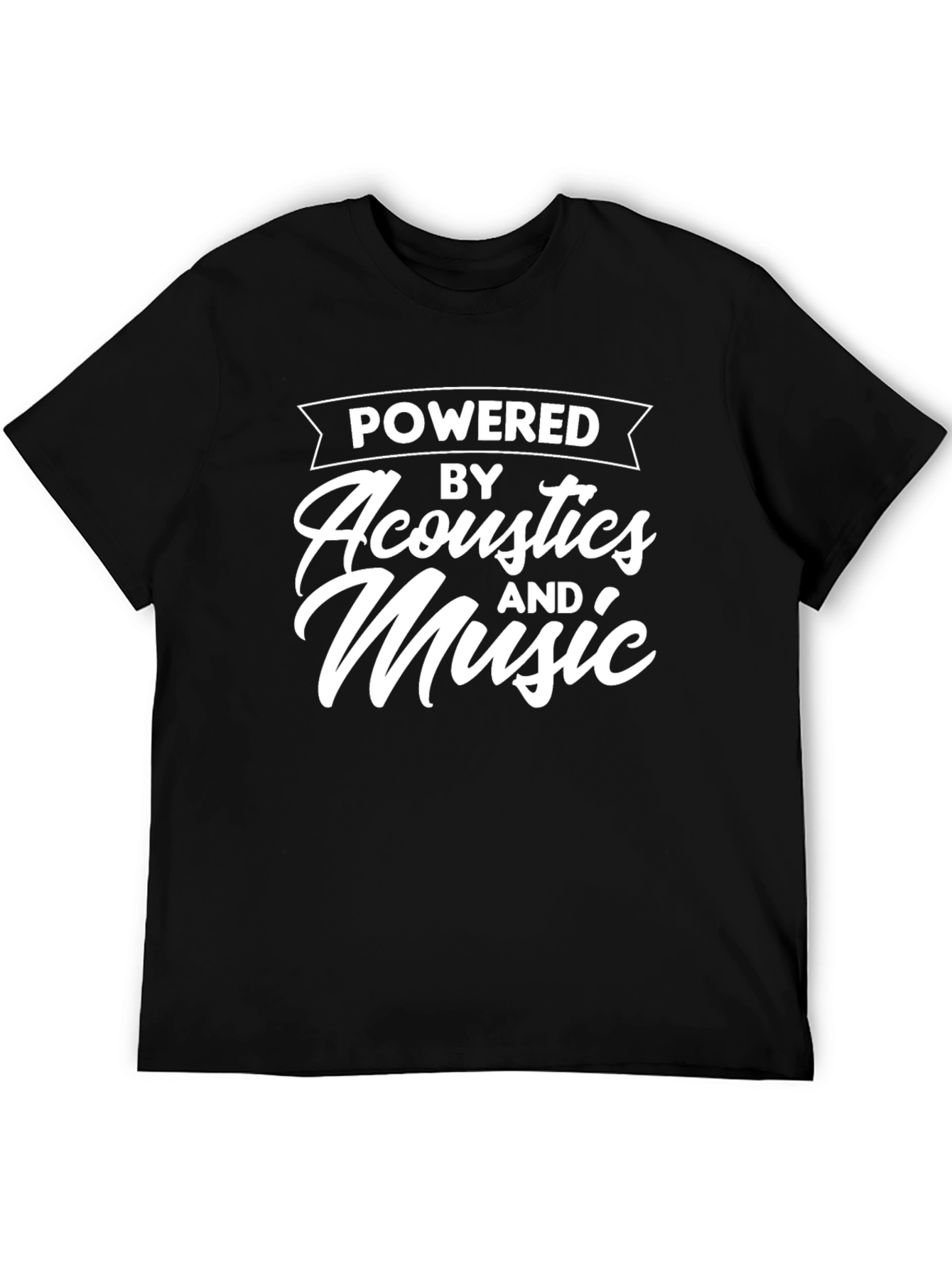 Powered by Acoustics and Music Graphic Tee