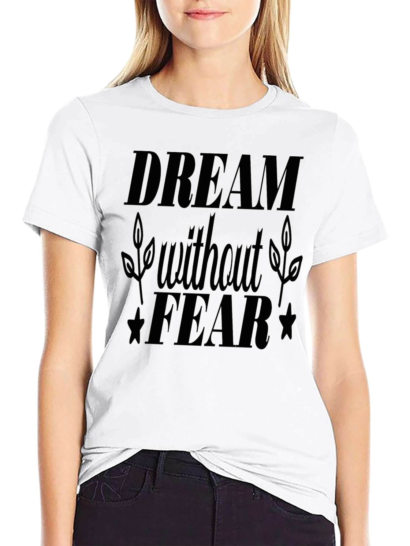 Dream Without Fear Black Graphic Tee