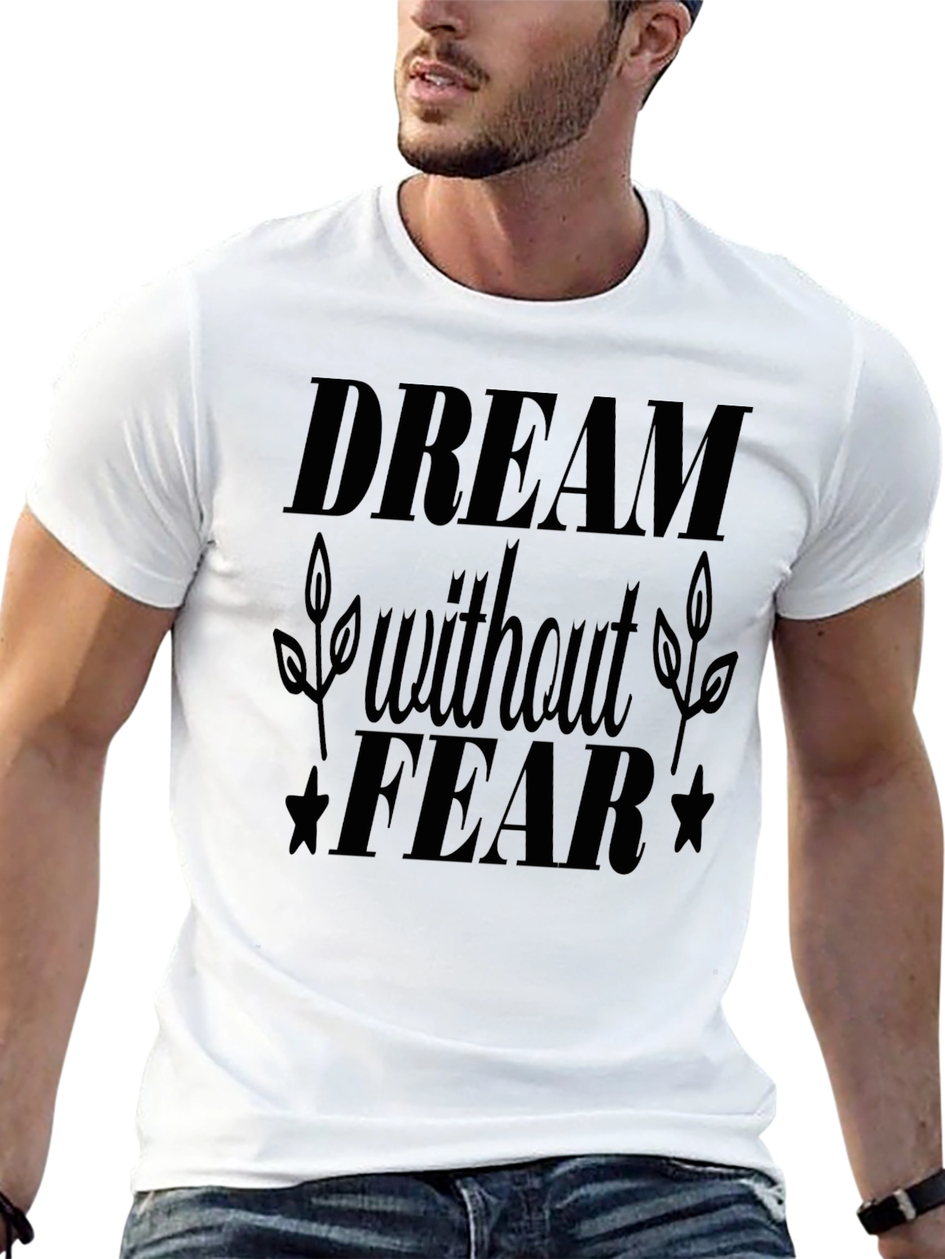 Dream Without Fear Black Graphic Tee