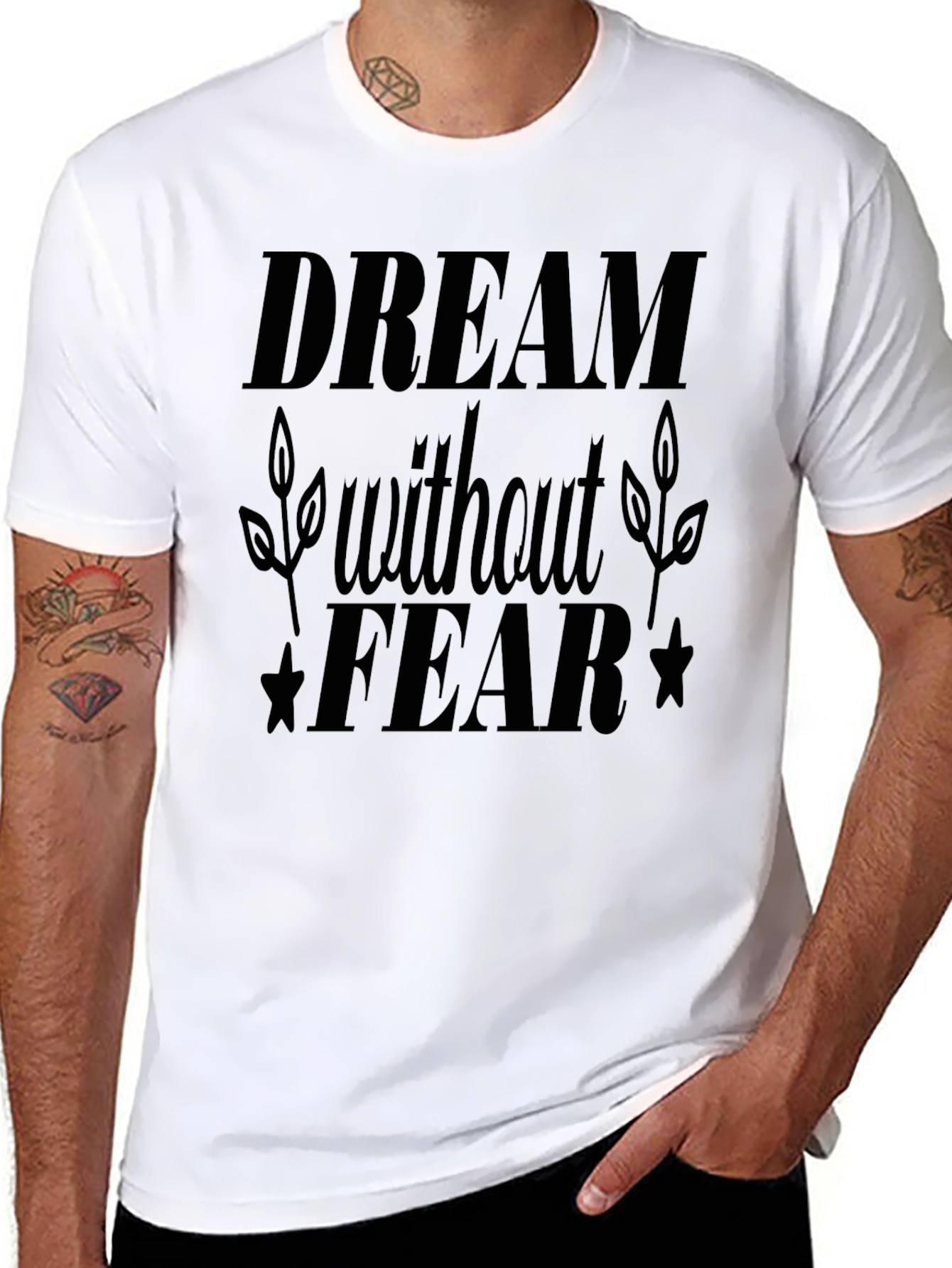 Dream Without Fear Black Graphic Tee