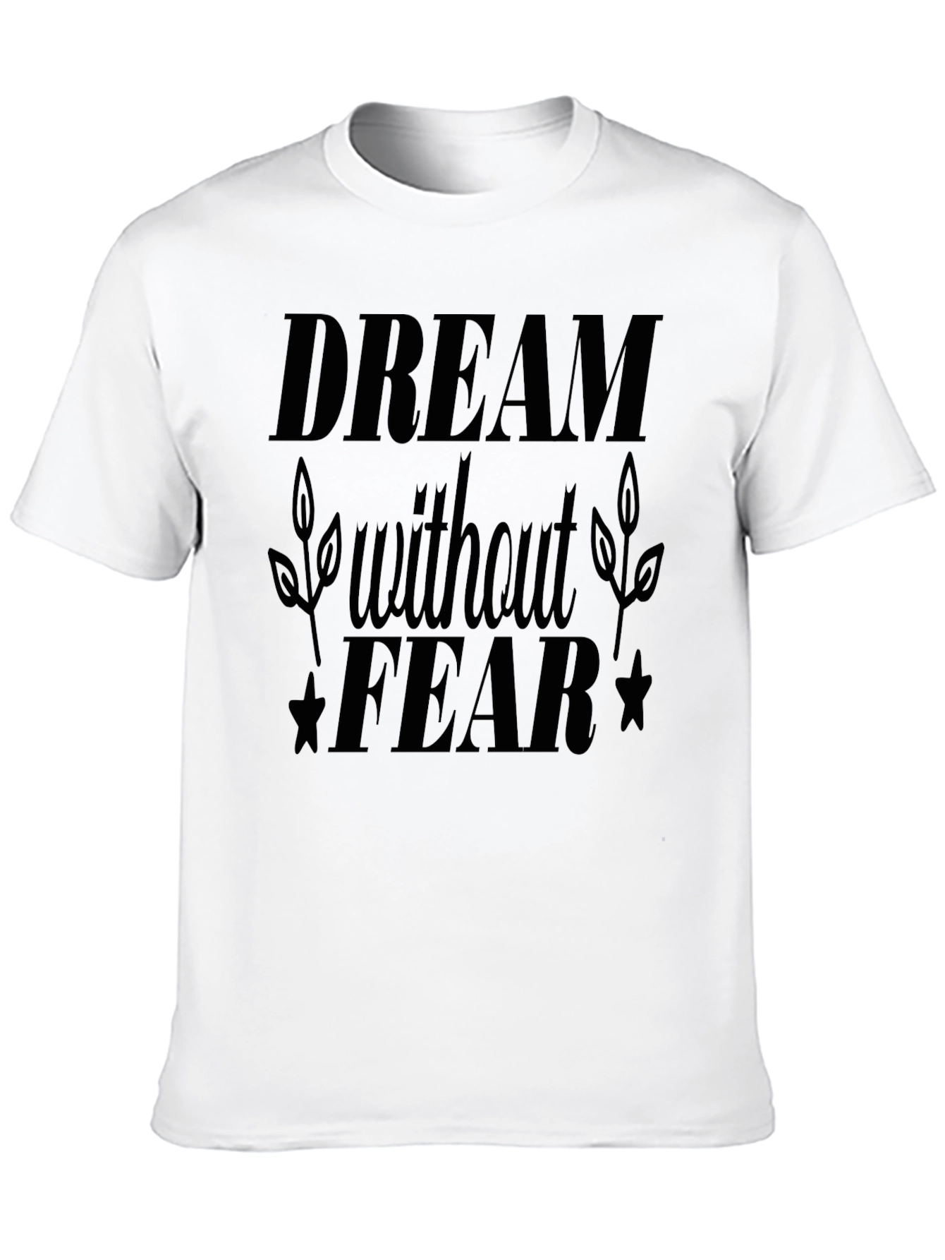 Dream Without Fear Black Graphic Tee