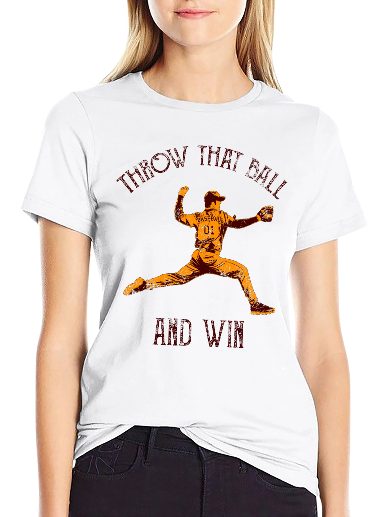 Throw That Ball Baseball Graphic Tee