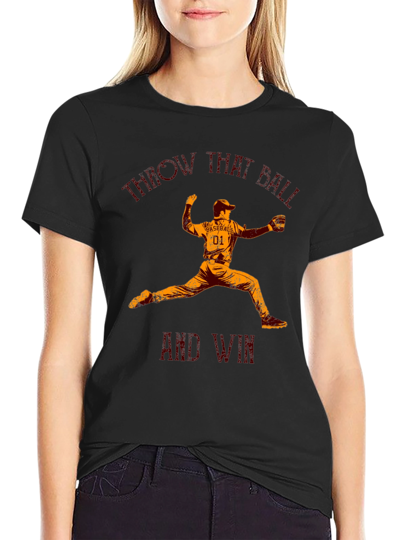 Throw That Ball Baseball Graphic Tee