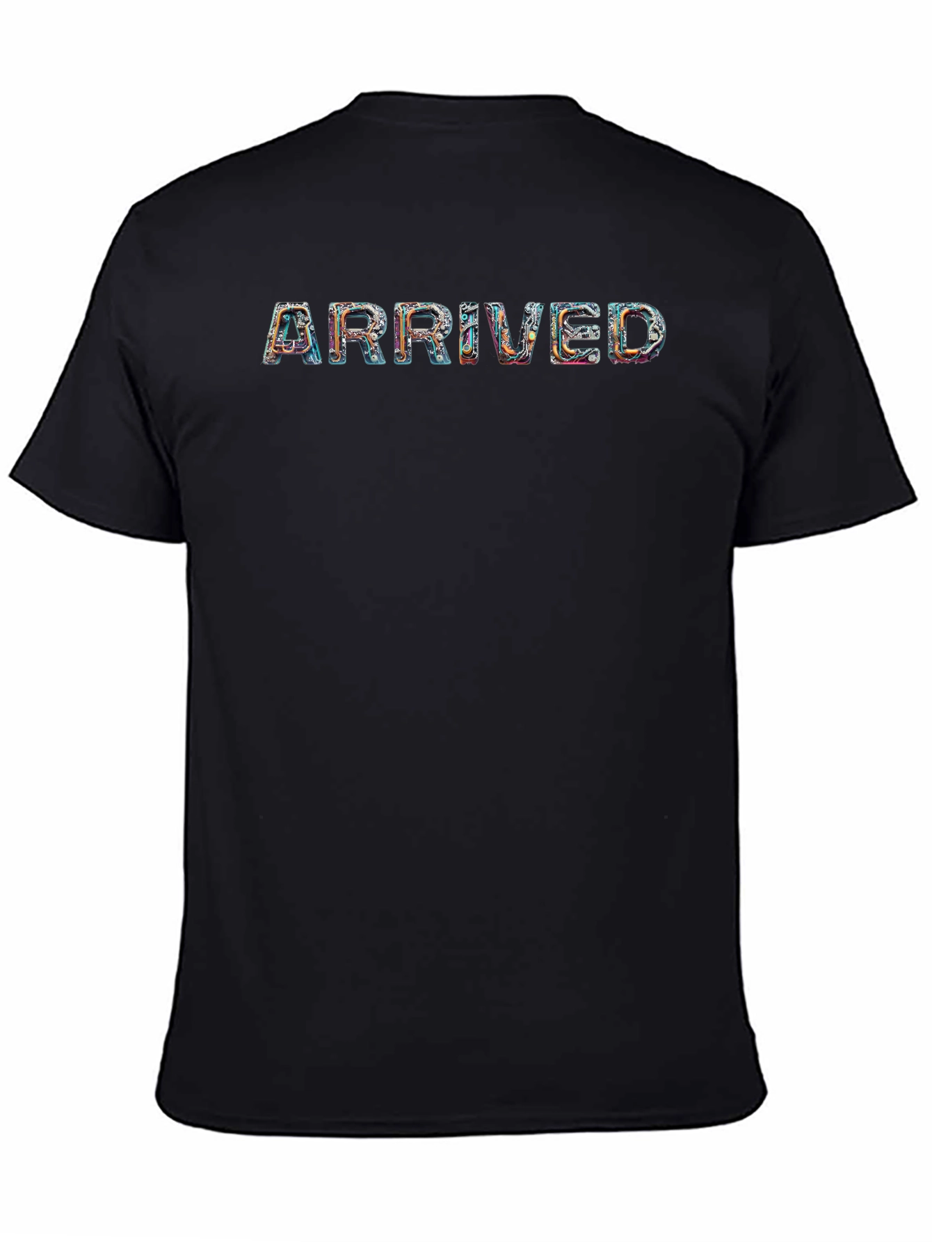 Arrived Graphic Tee - Stylish Mens Black T-Shirt