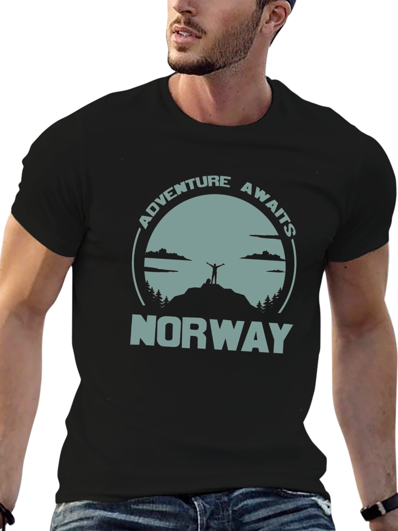 Norway Adventure Awaits Graphic T-Shirt