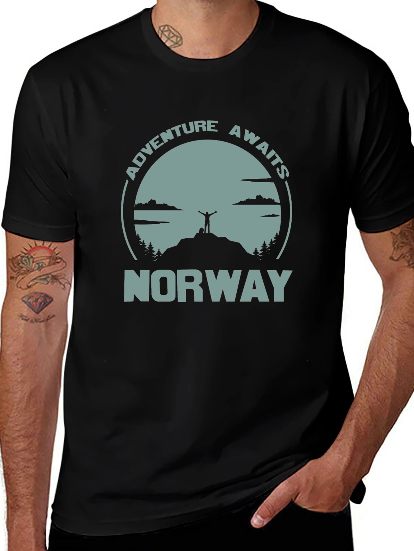 Norway Adventure Awaits Graphic T-Shirt