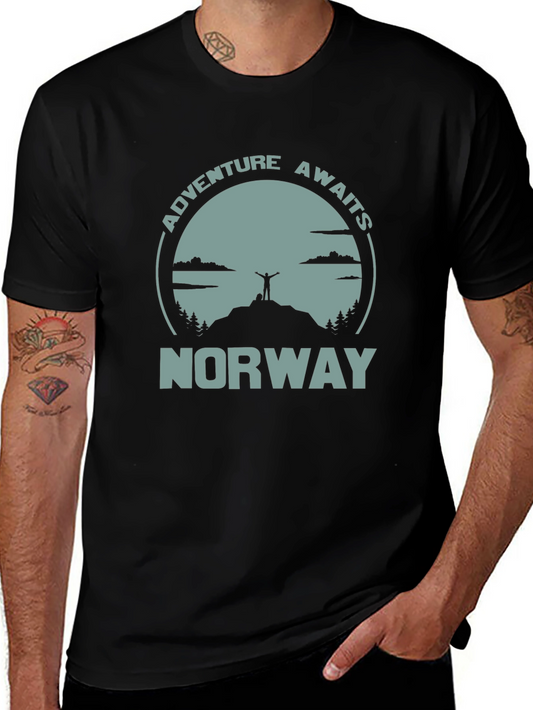 Norway Adventure Awaits Graphic T-Shirt