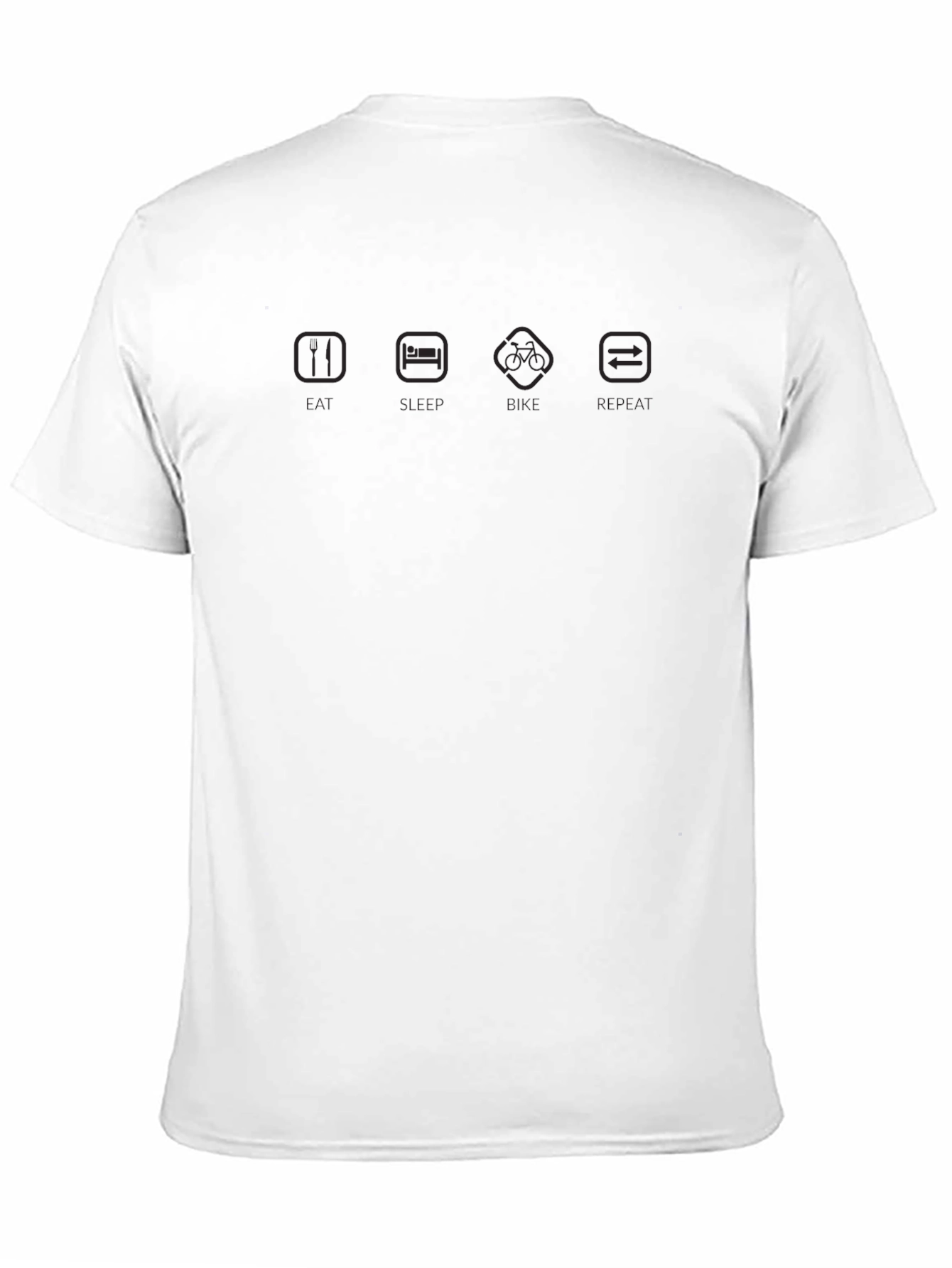 Eat Sleep Bike Repeat Black T-Shirt