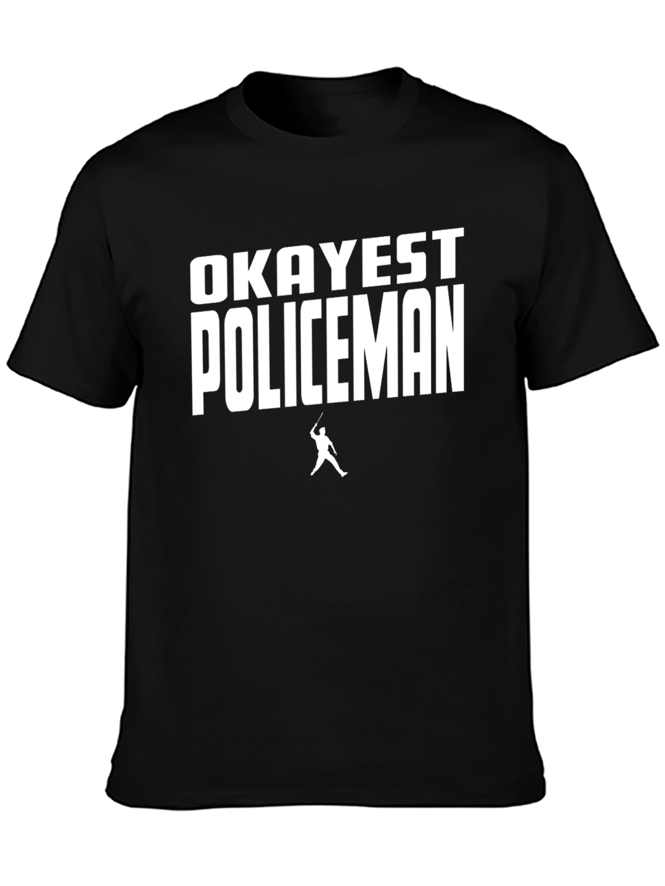 Okayest Policeman Black Graphic Tee
