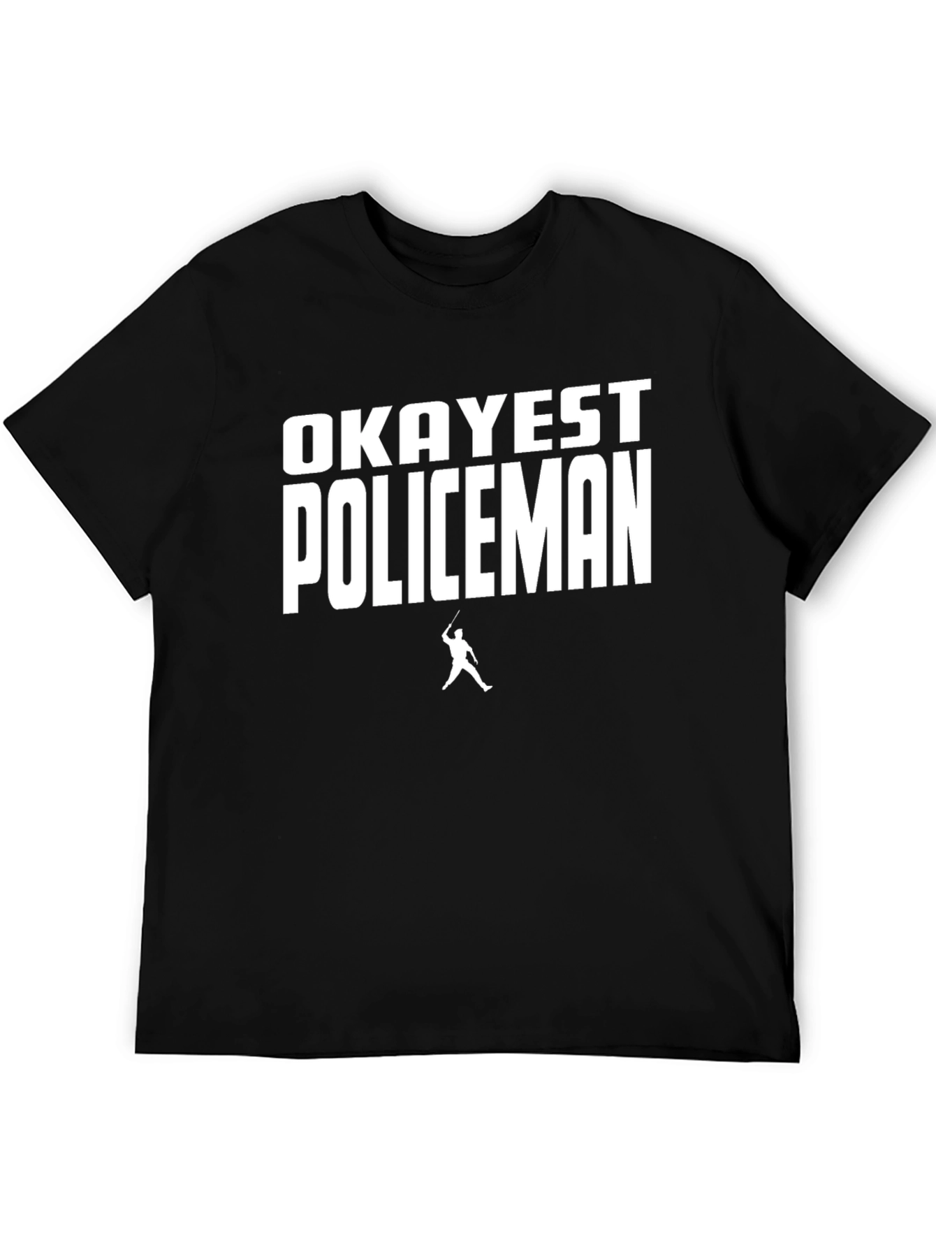 Okayest Policeman Black Graphic Tee