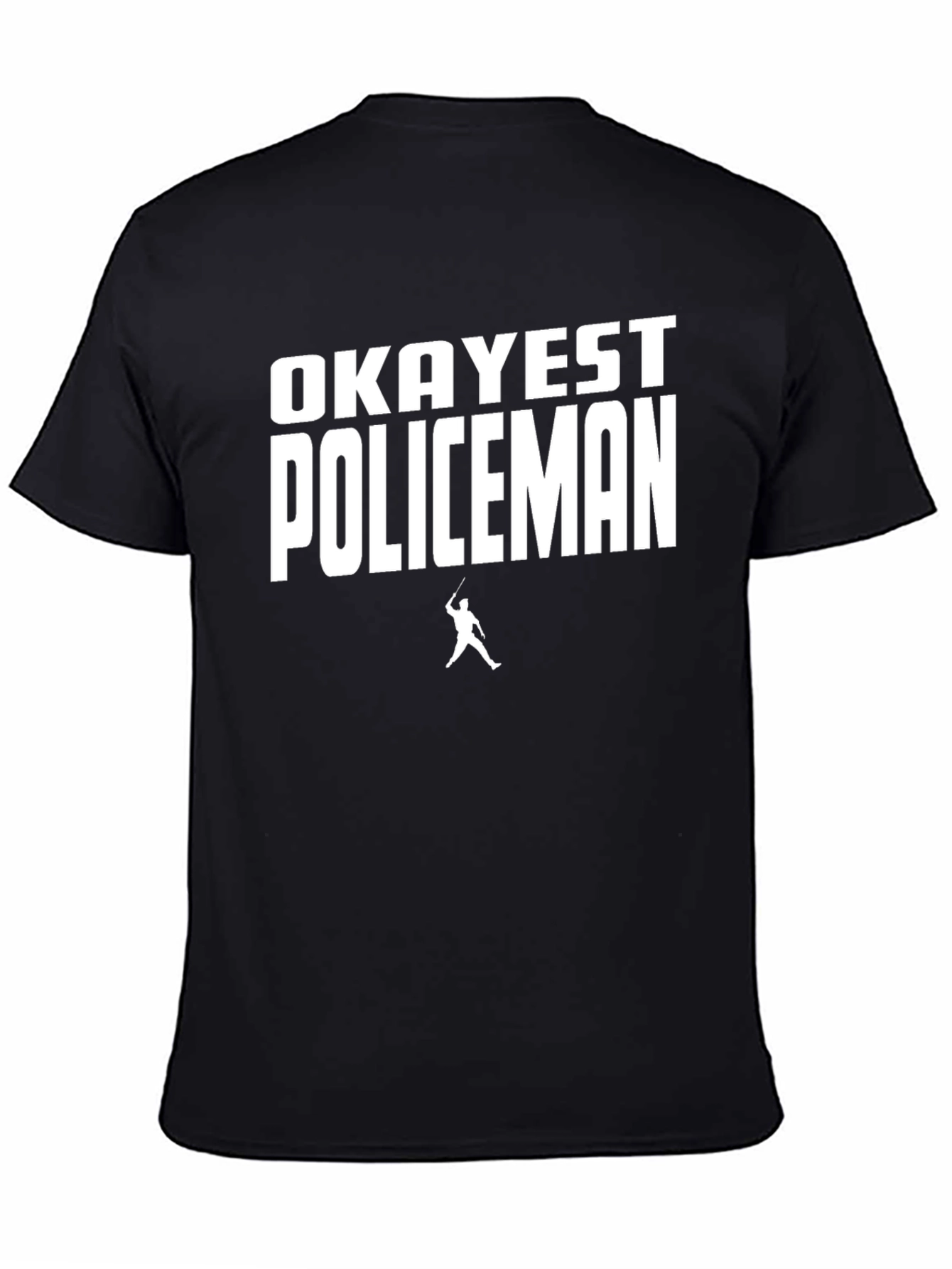 Okayest Policeman Black Graphic Tee