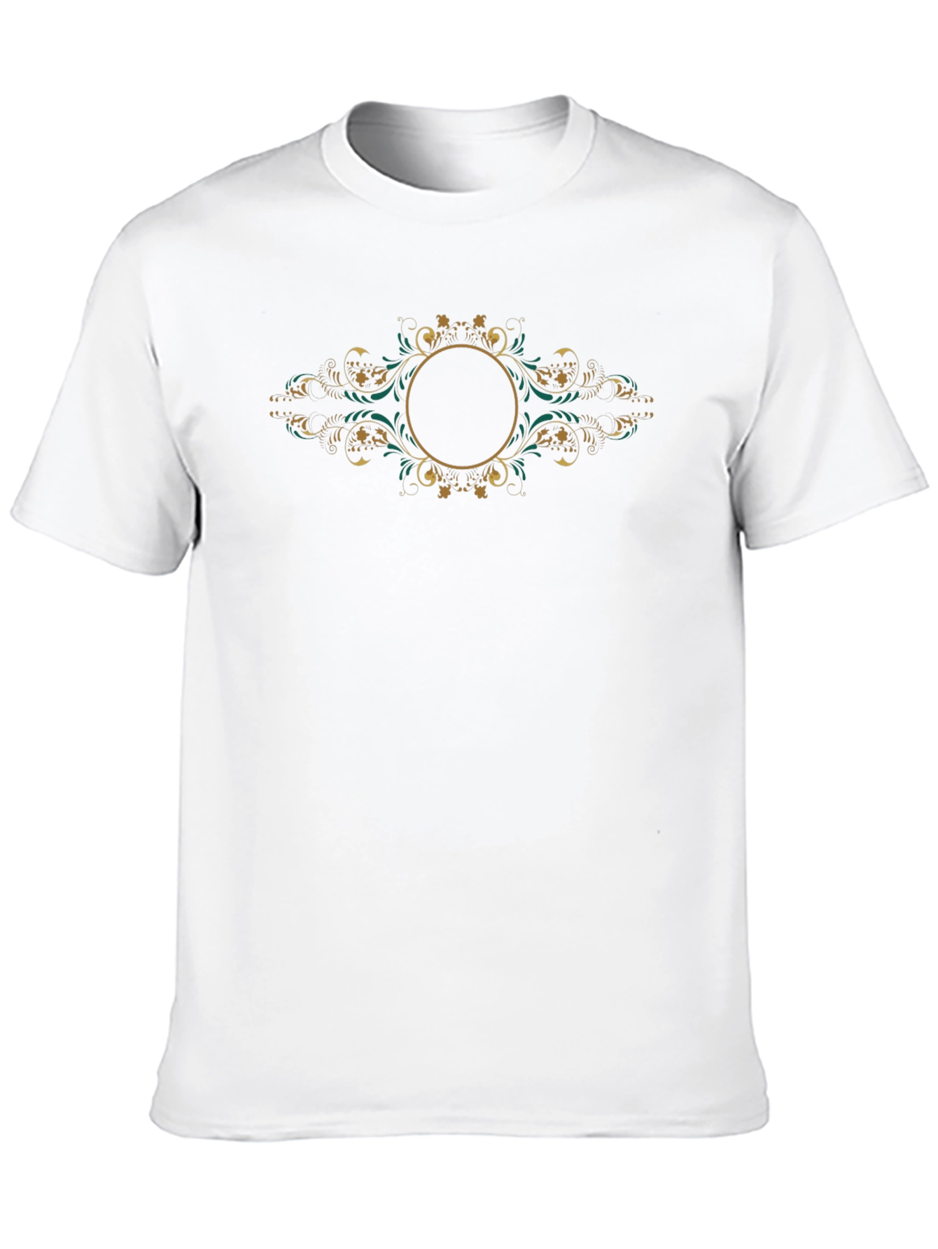 Elegant Ornate Black T-Shirt
