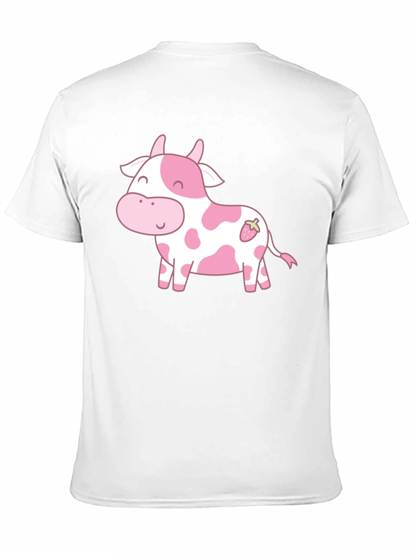 Cute Cow Strawberry Kawaii Graphic T-Shirt