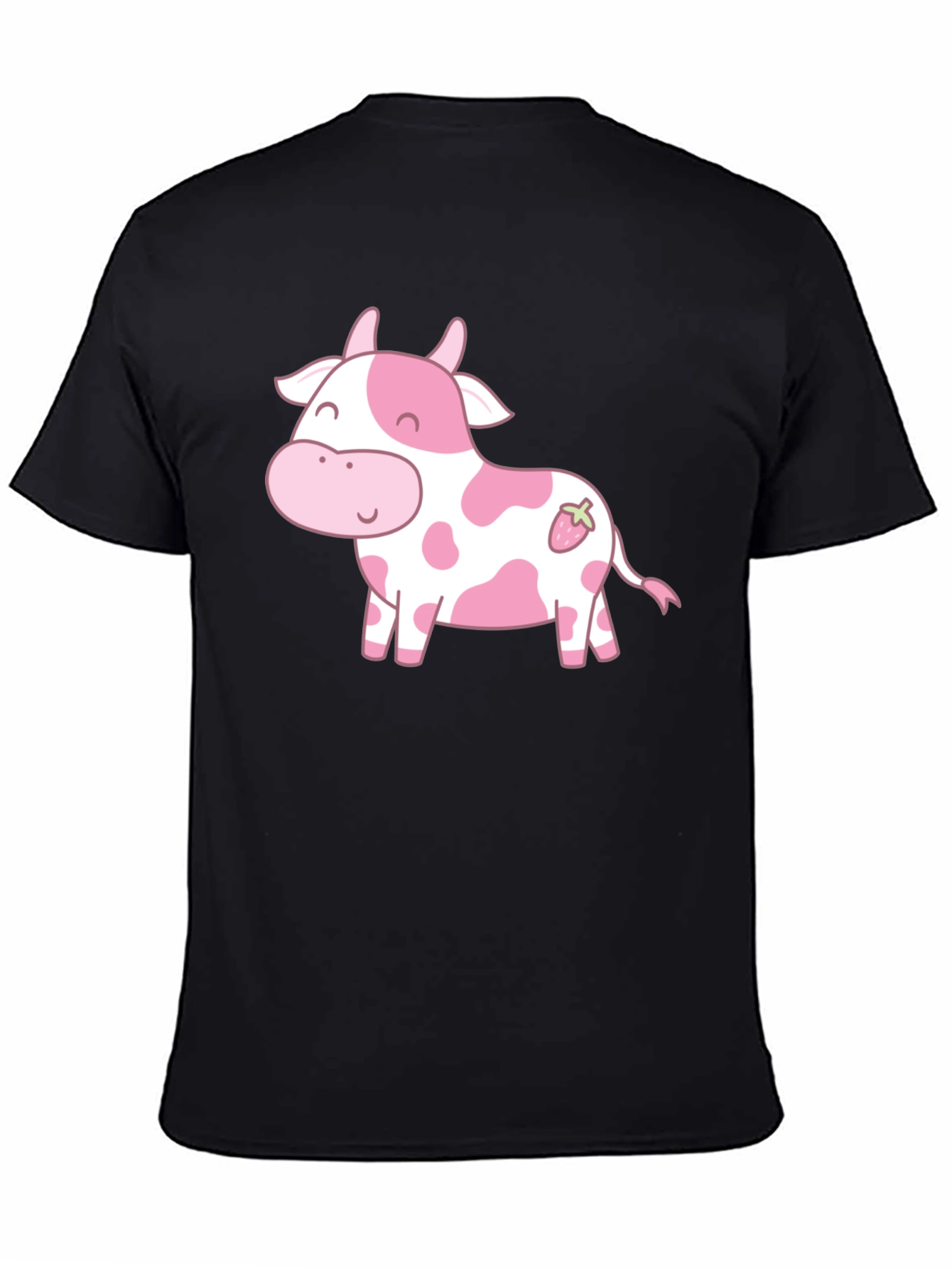 Cute Cow Strawberry Kawaii Graphic T-Shirt