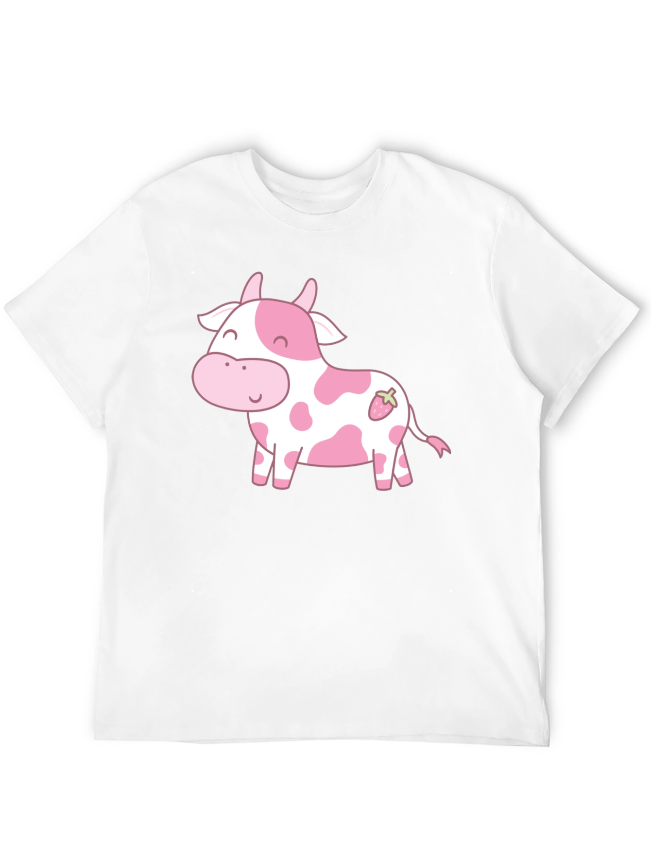 Cute Cow Strawberry Kawaii Graphic T-Shirt