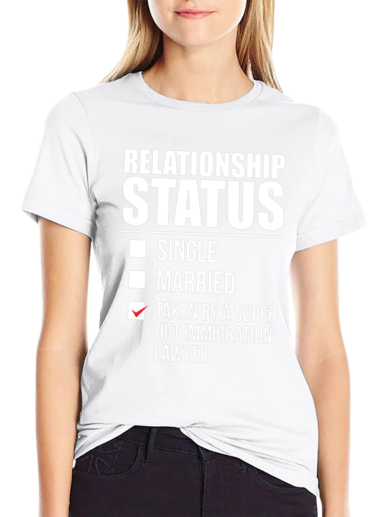Relationship Status T-Shirt - Immigration Lawyer Humor