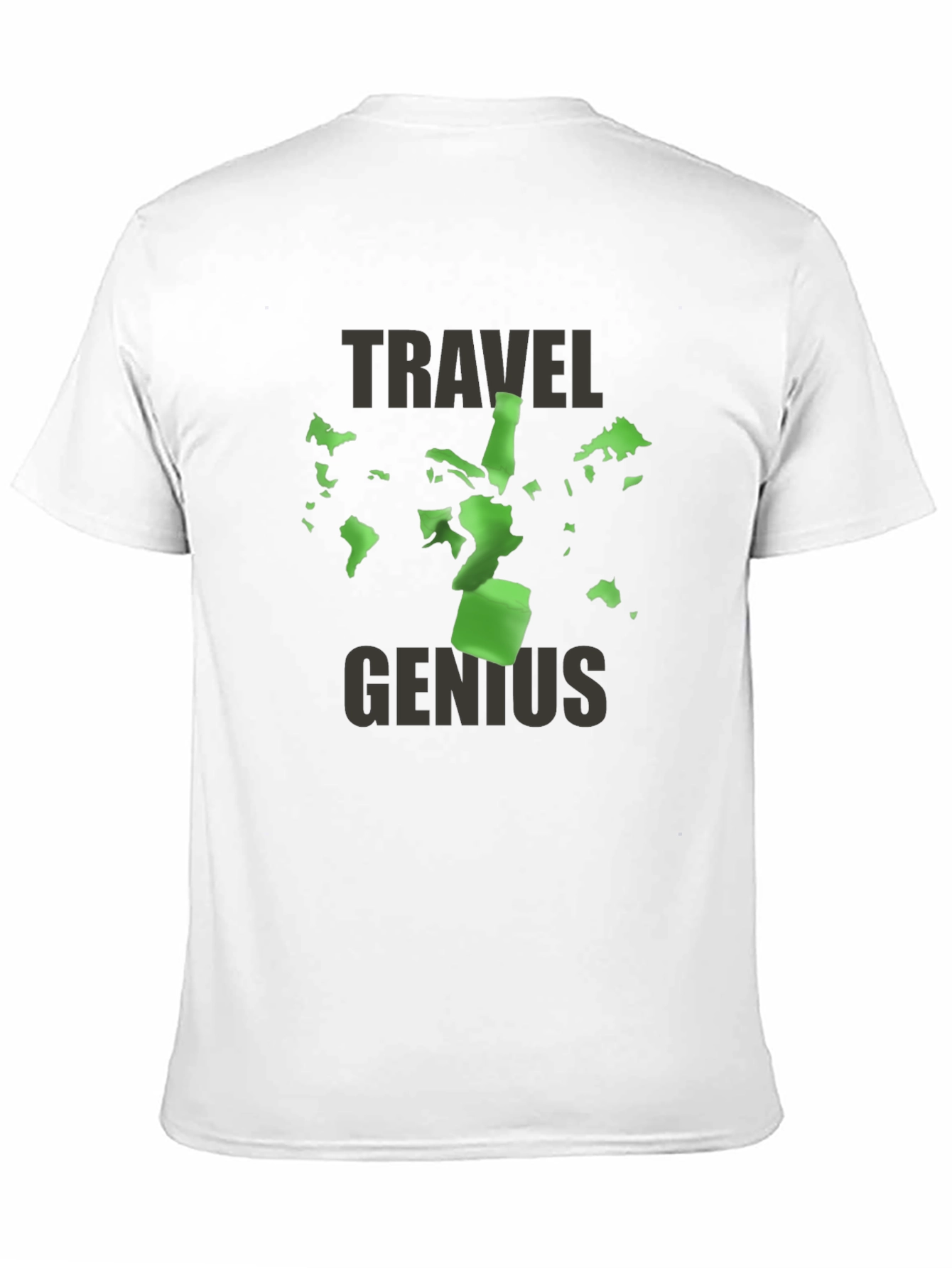 Travel Genius T-Shirt - World Map Design