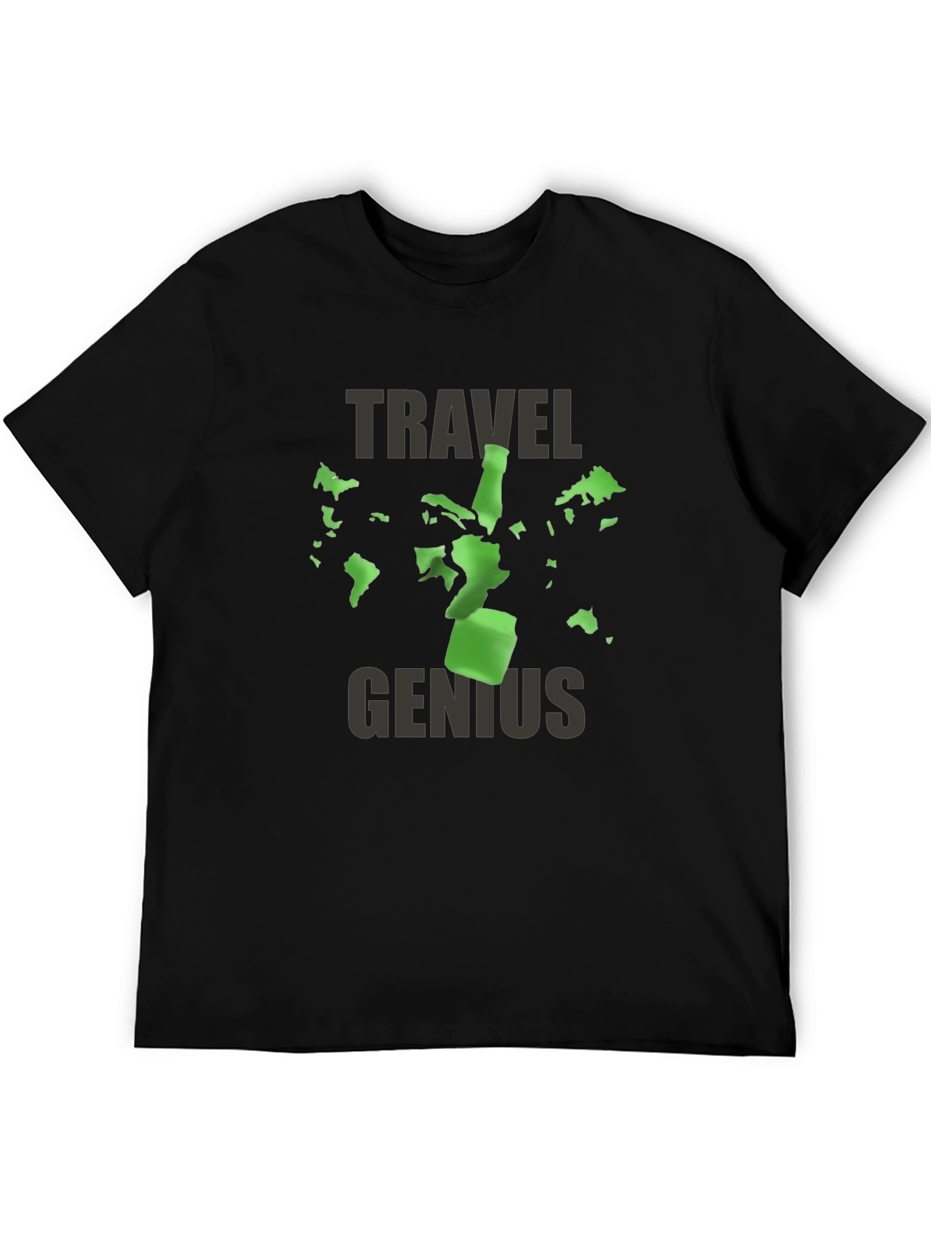 Travel Genius T-Shirt - World Map Design