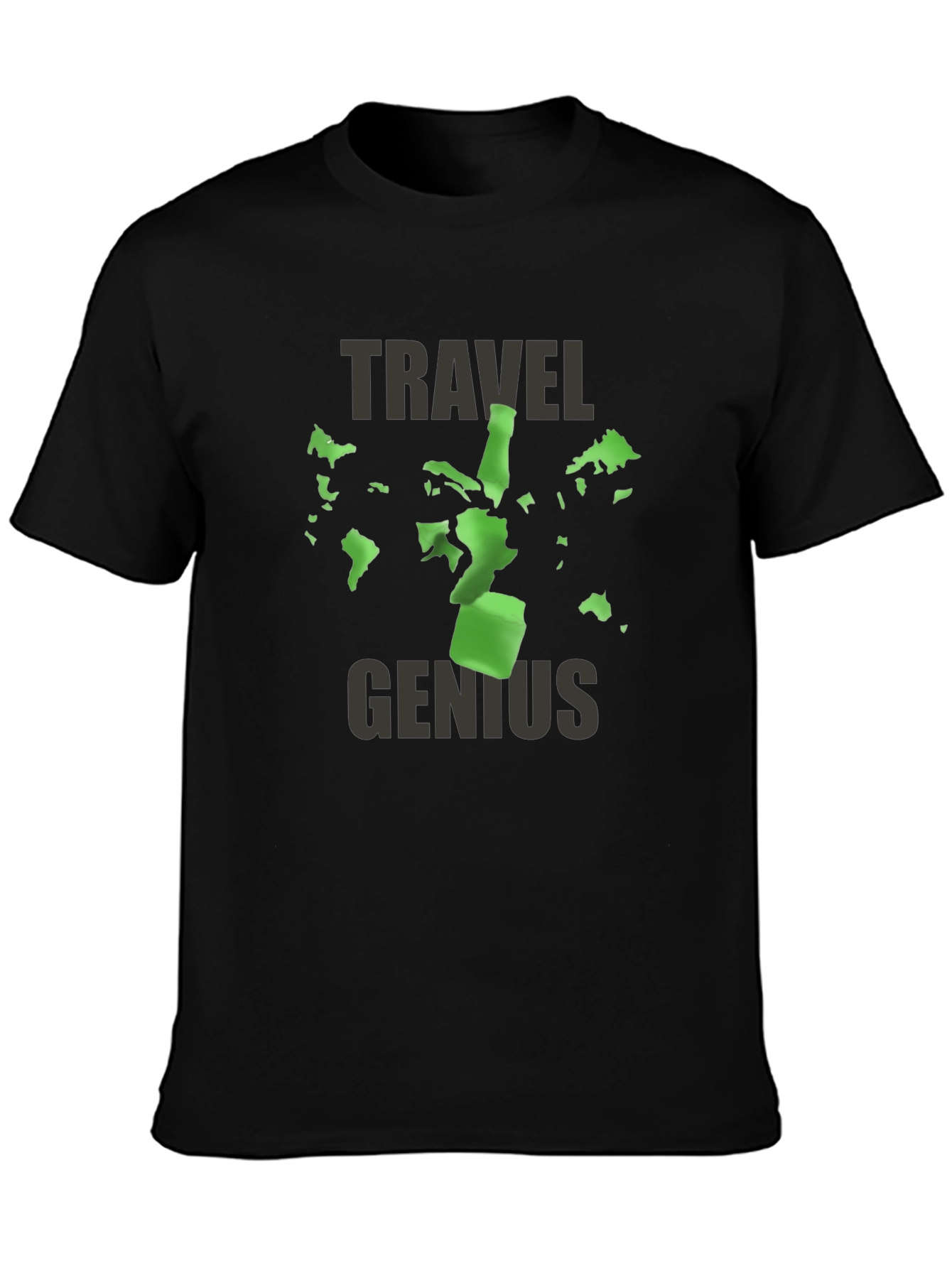 Travel Genius T-Shirt - World Map Design