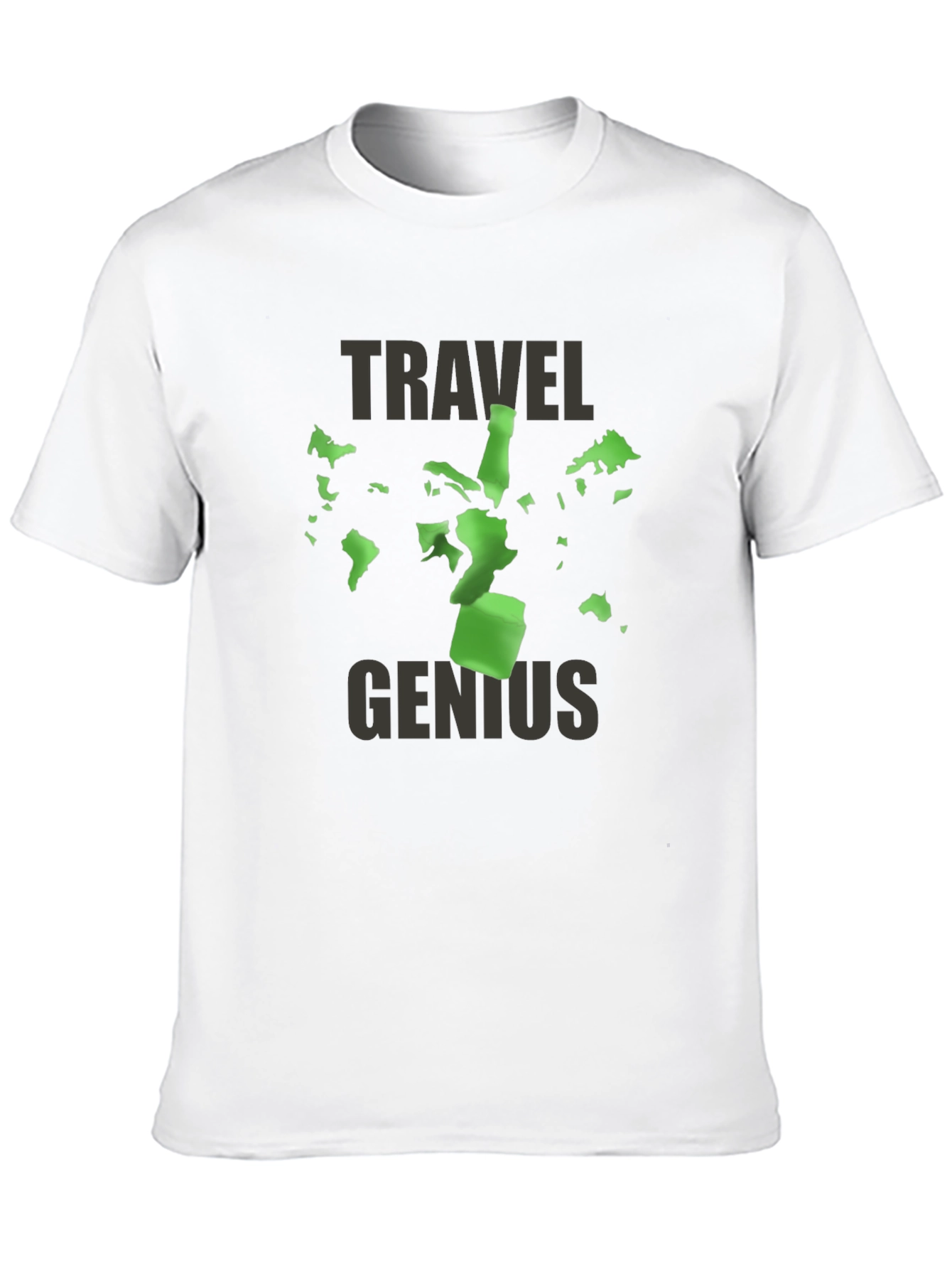 Travel Genius T-Shirt - World Map Design