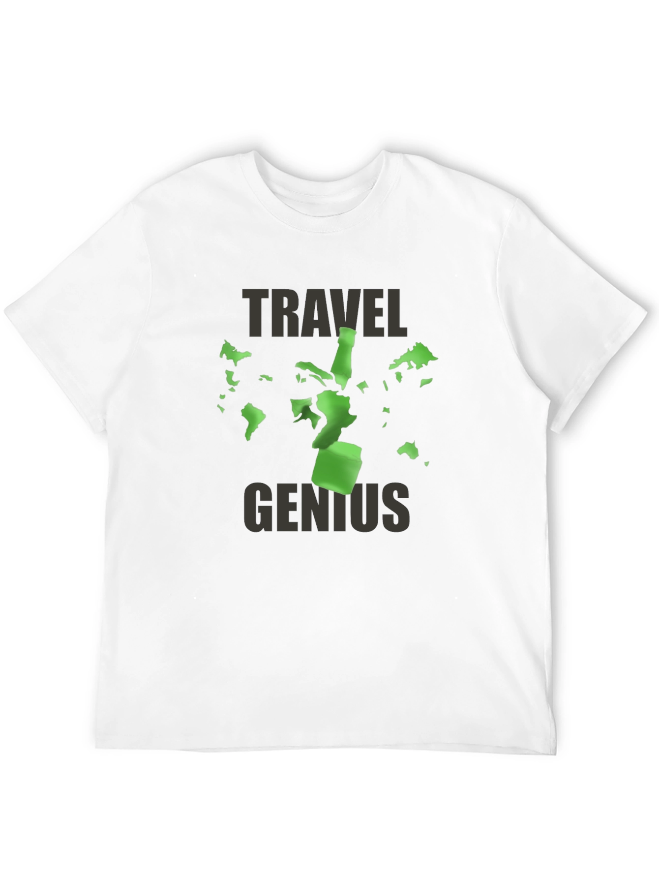Travel Genius T-Shirt - World Map Design