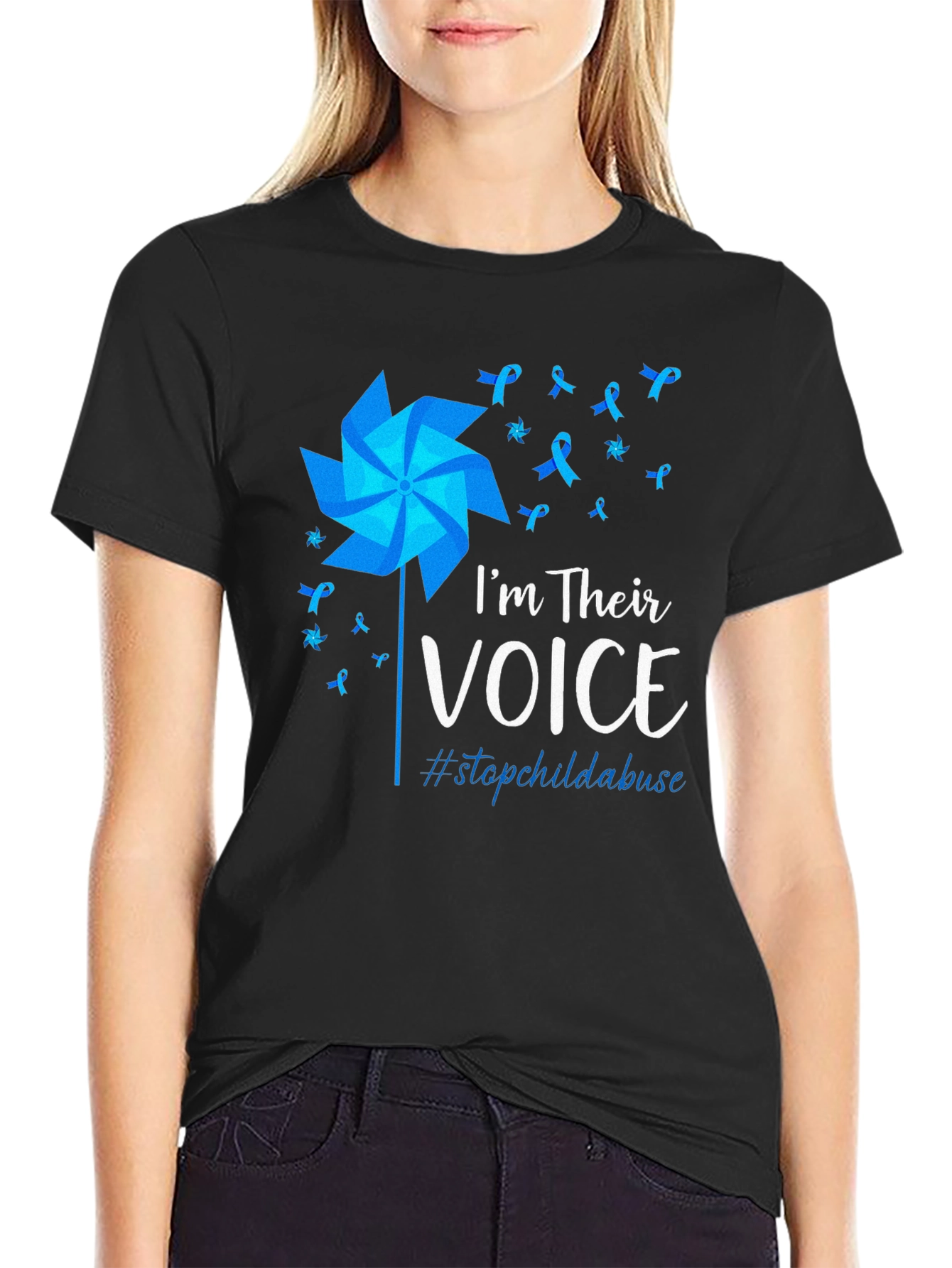 Im Their Voice Stop Child Abuse Awareness T-Shirt
