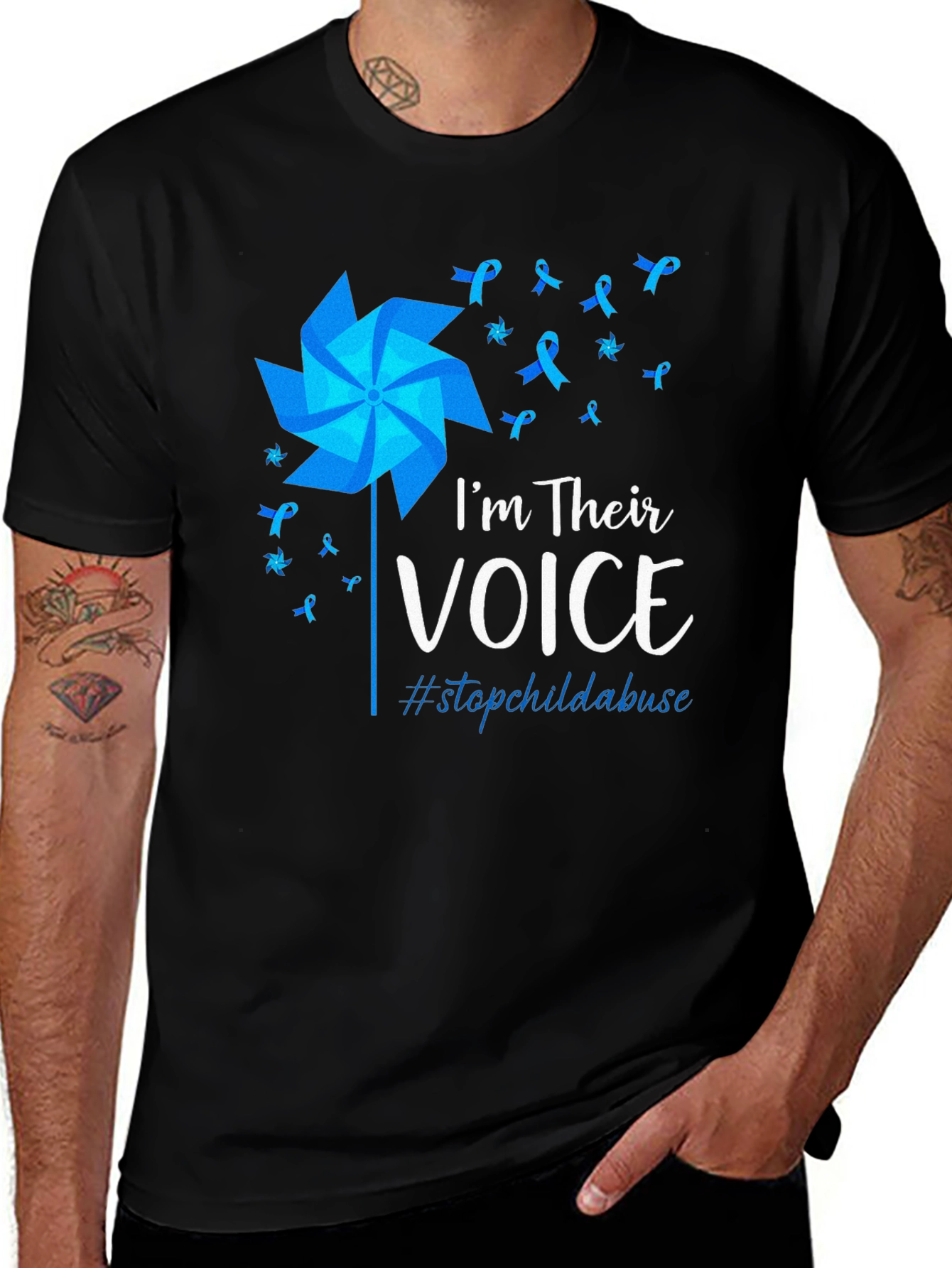 Im Their Voice Stop Child Abuse Awareness T-Shirt