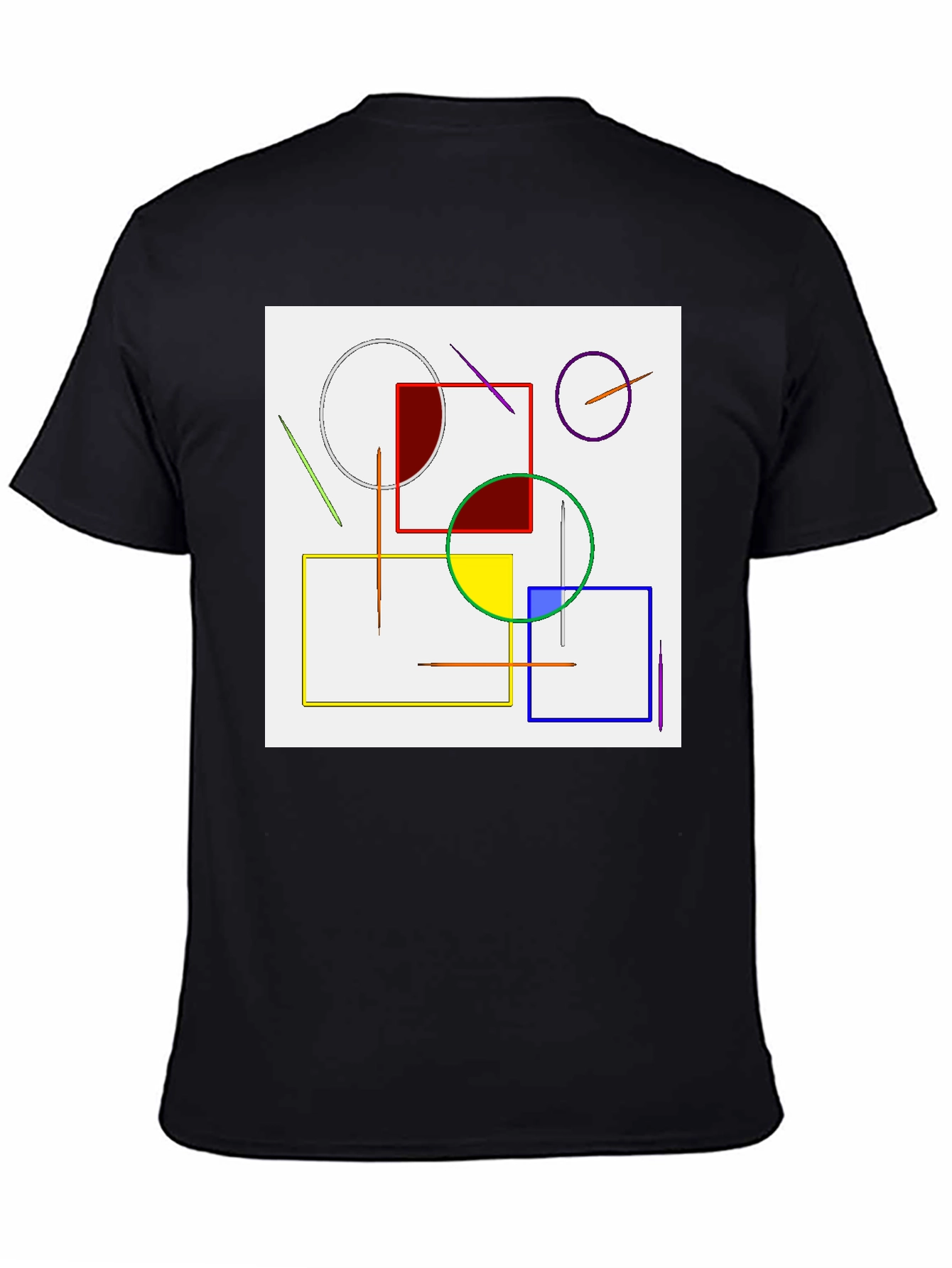 Abstract Geometric Art T-Shirt - Modern Design Tee