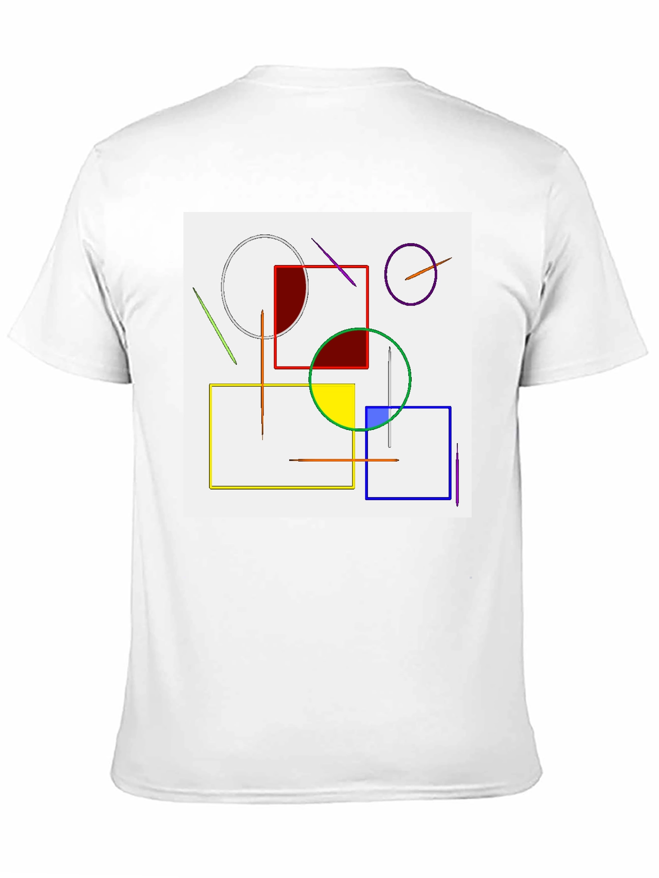 Abstract Geometric Art T-Shirt - Modern Design Tee