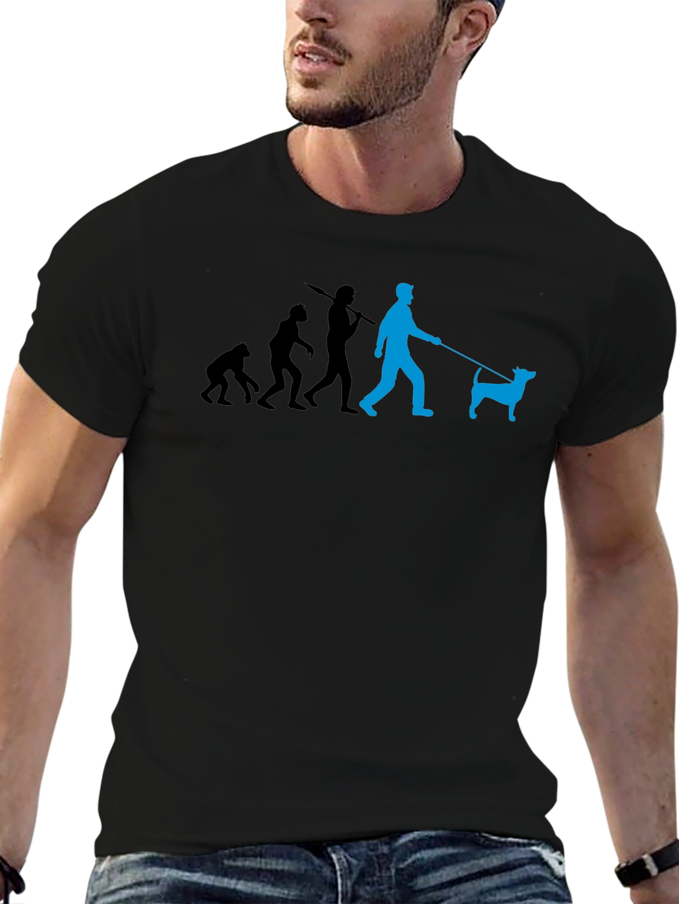 Evolution of Dog Walker Graphic Tee