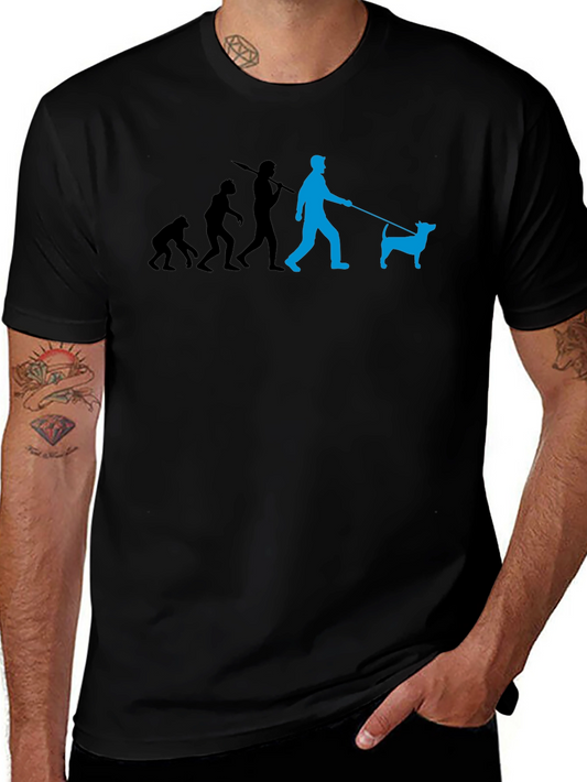 Evolution of Dog Walker Graphic Tee