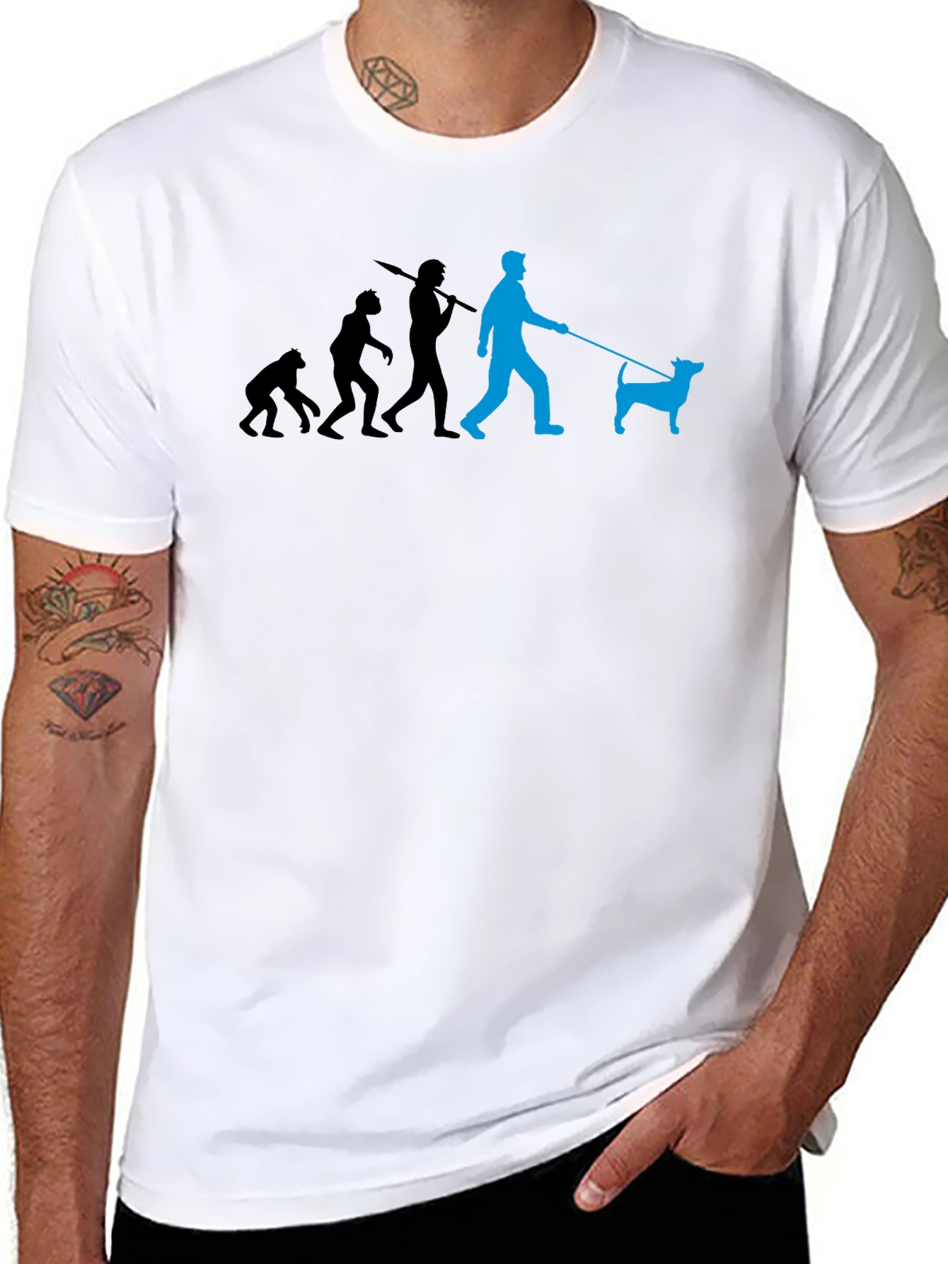 Evolution of Dog Walker Graphic Tee