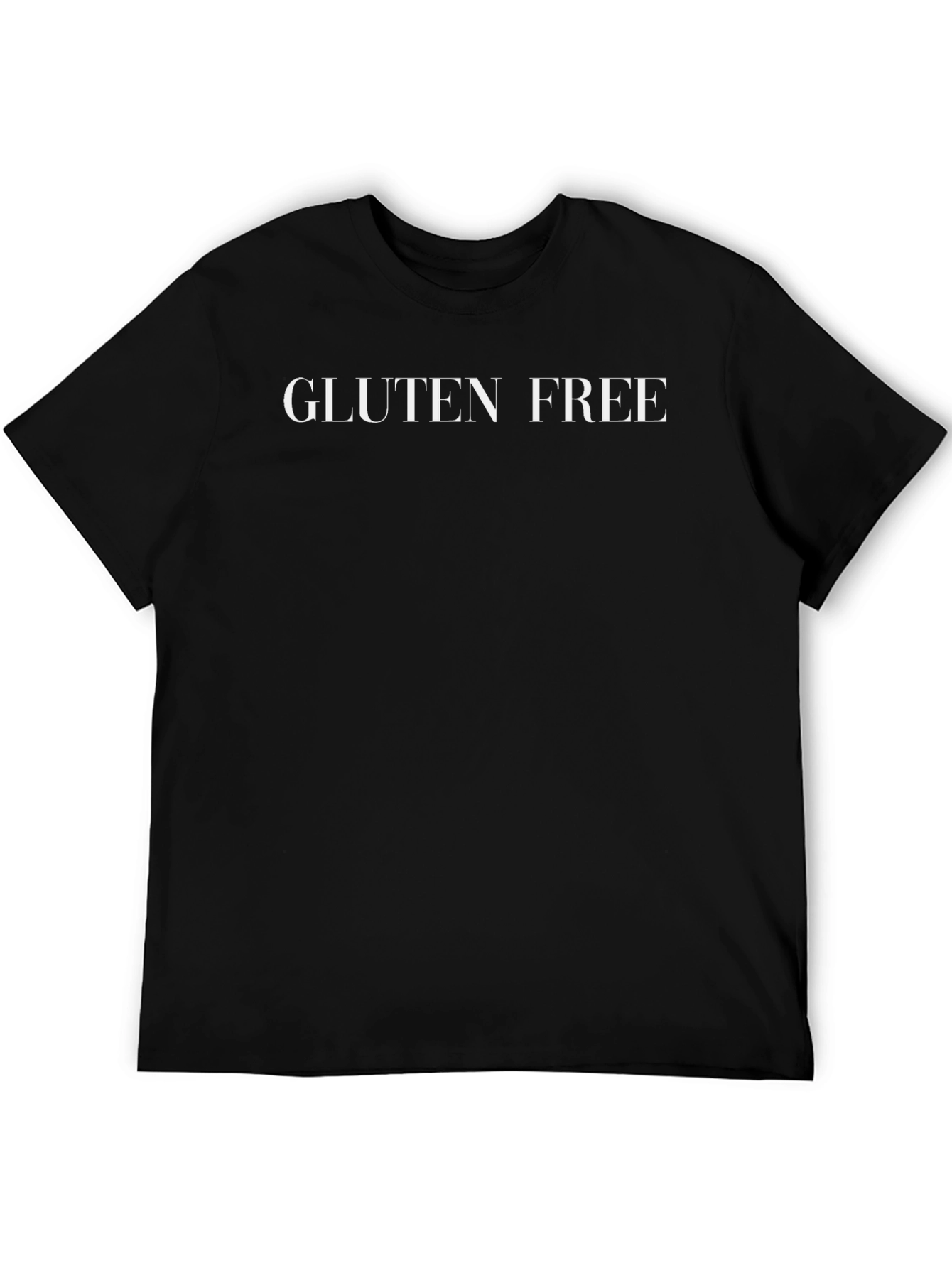 Gluten Free Statement Tee - Stylish Black Cotton T-Shirt