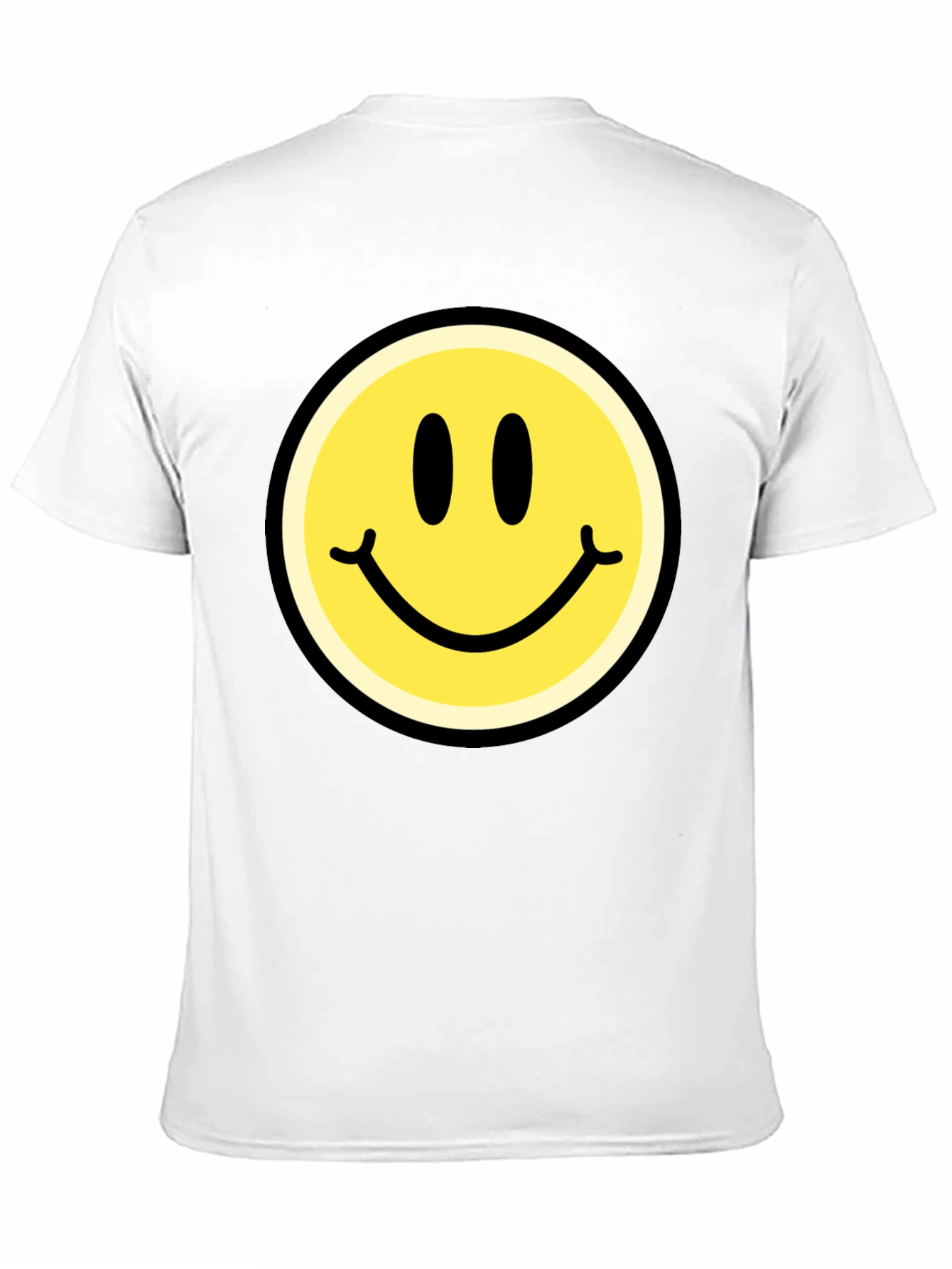 Smiley Face Graphic Black T-Shirt